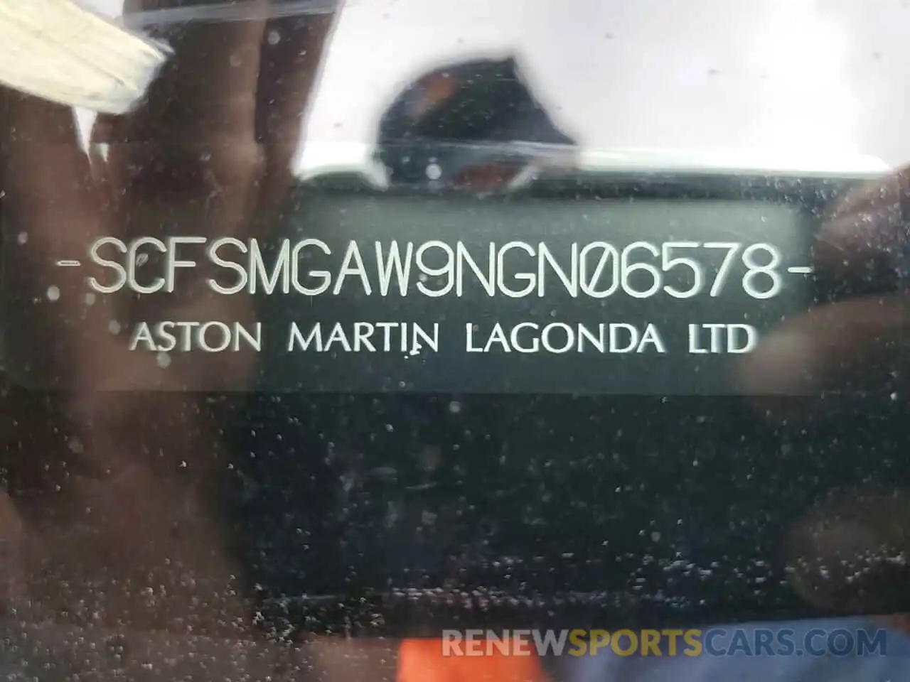 10 Photograph of a damaged car SCFSMGAW9NGN06578 ASTON MARTIN ALL MODELS 2022