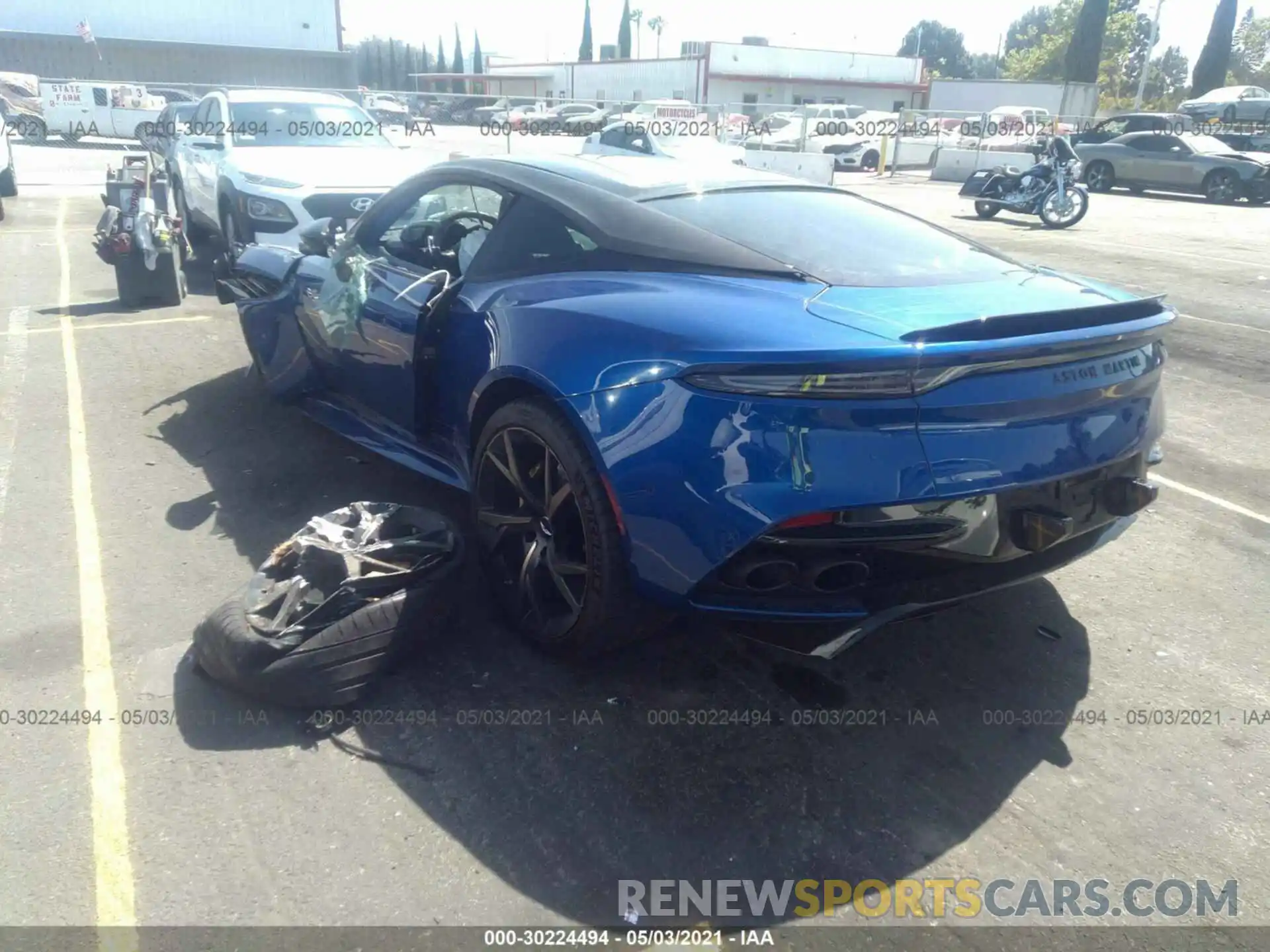 3 Photograph of a damaged car SCFRMHAV4KGR00755 ASTON MARTIN DBS 2019