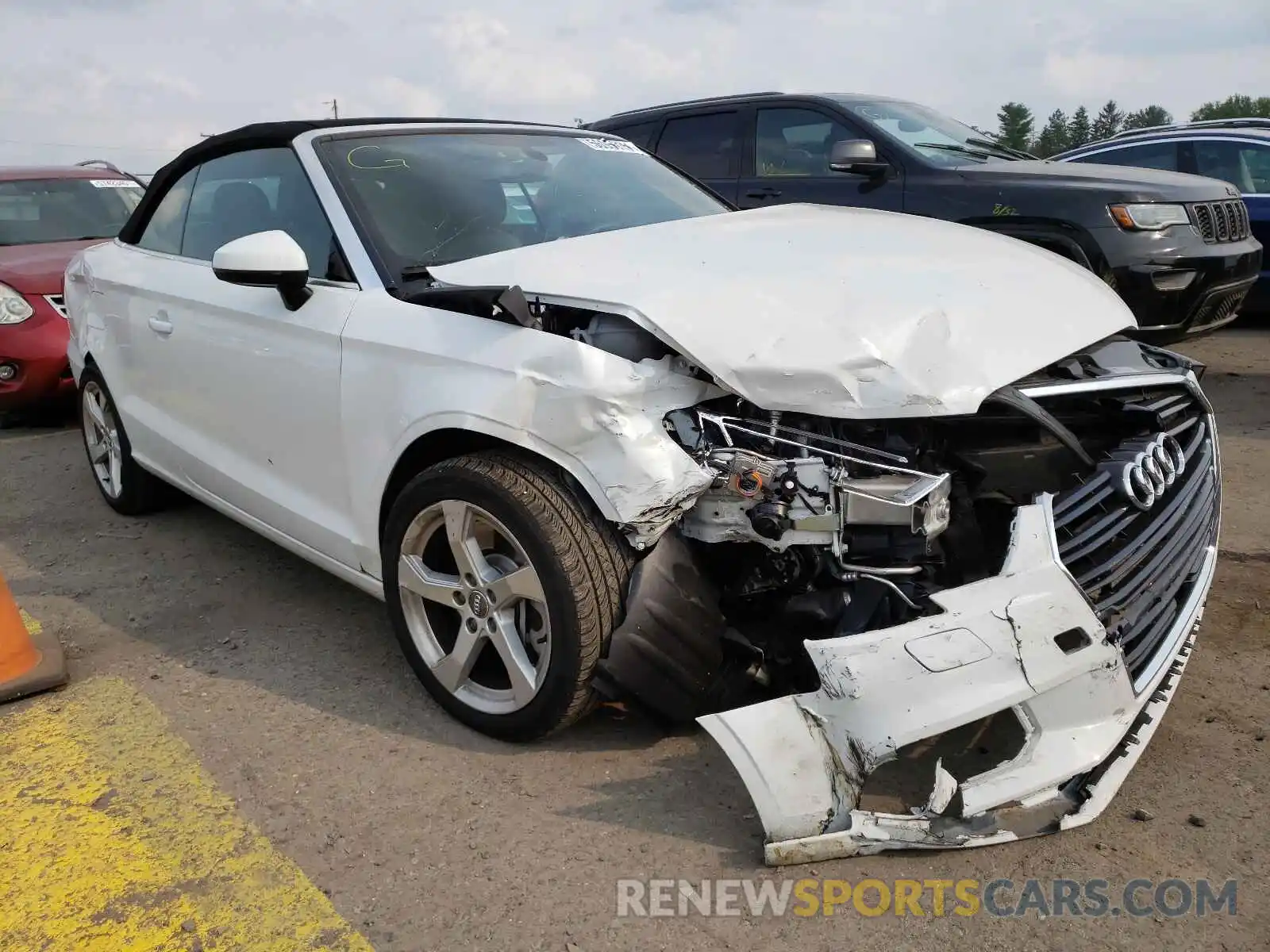 1 Photograph of a damaged car WAU7ELFF9K1017497 AUDI A3 2019