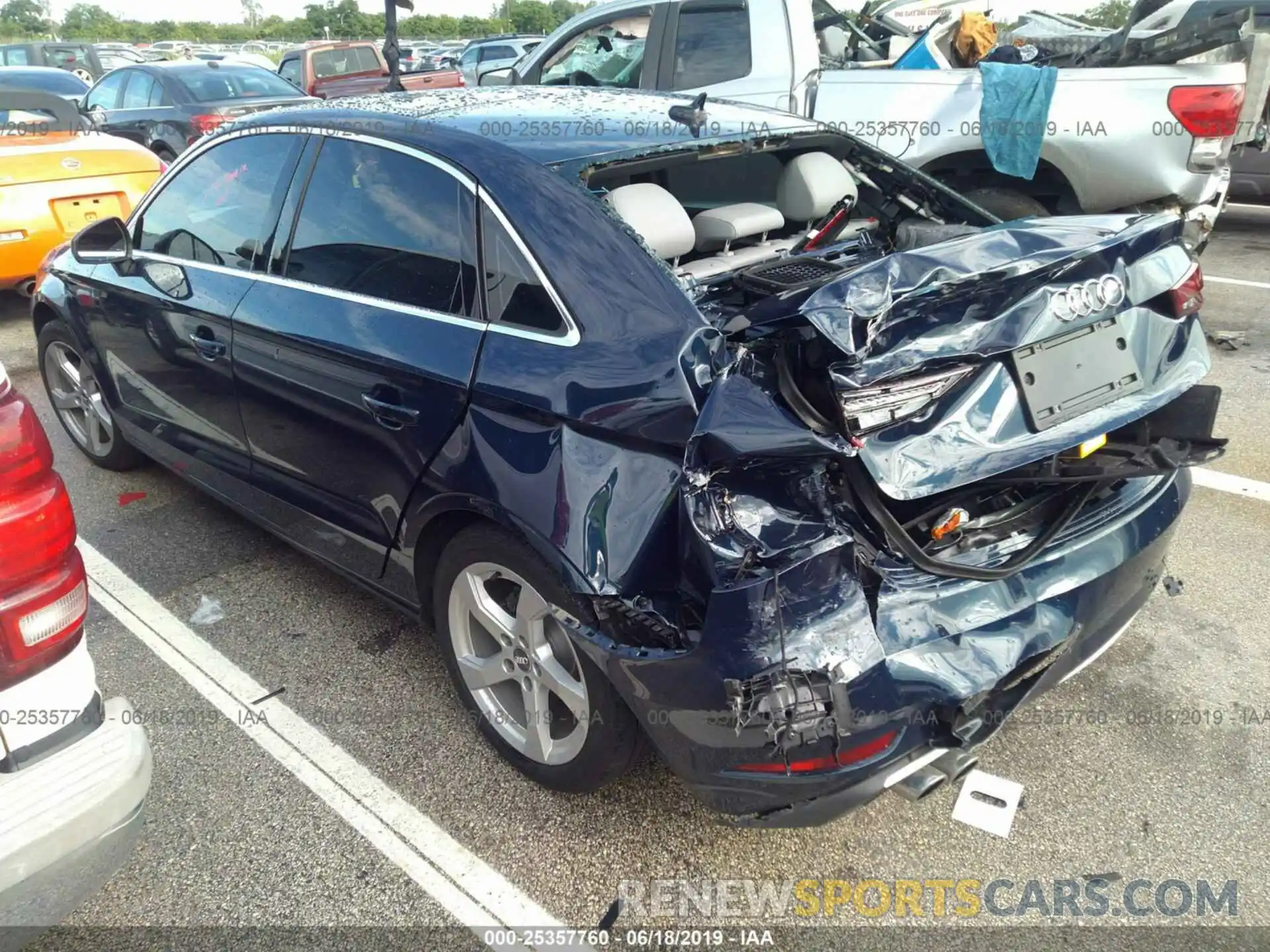 3 Photograph of a damaged car WAUAUGFF0K1009398 AUDI A3 2019