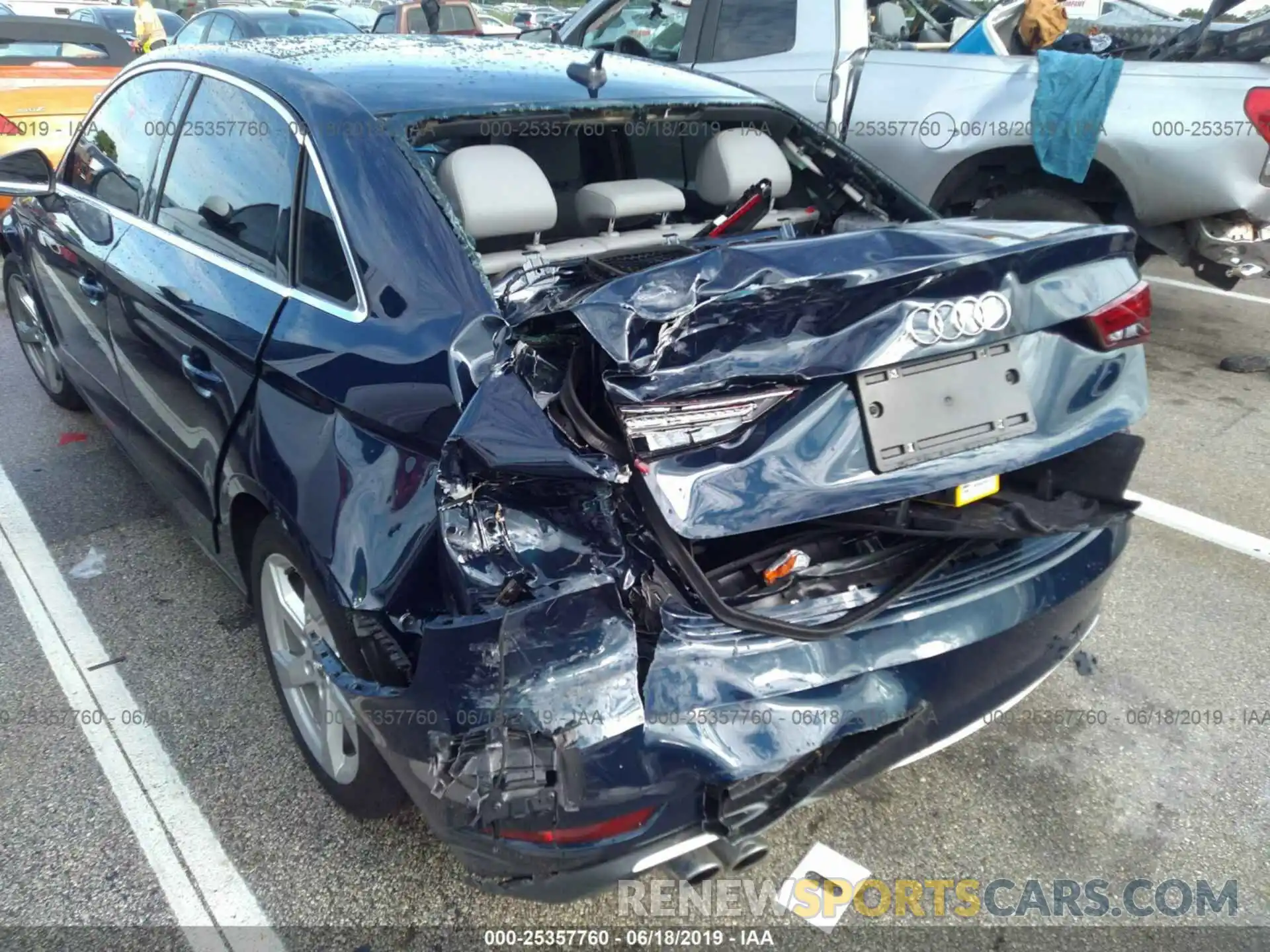 6 Photograph of a damaged car WAUAUGFF0K1009398 AUDI A3 2019