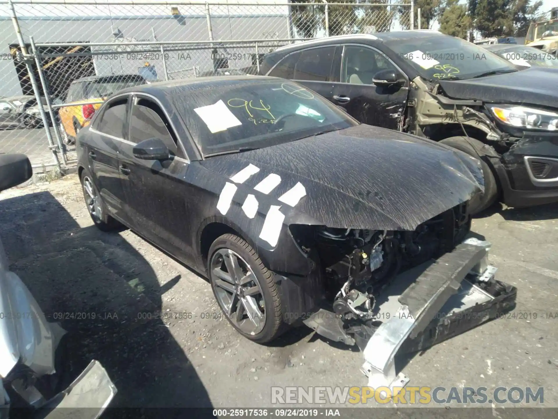 1 Photograph of a damaged car WAUAUGFF0K1013595 AUDI A3 2019