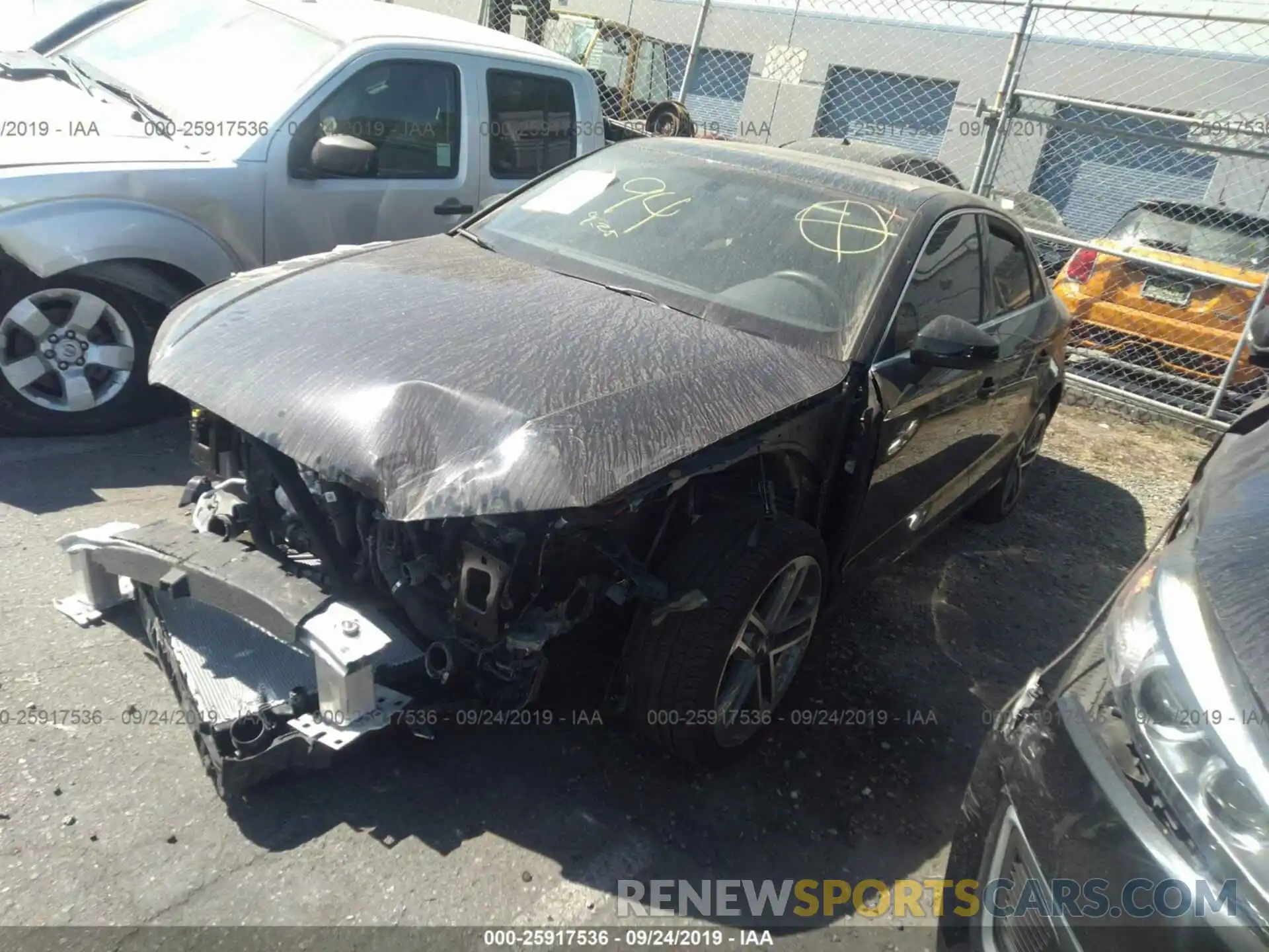 2 Photograph of a damaged car WAUAUGFF0K1013595 AUDI A3 2019