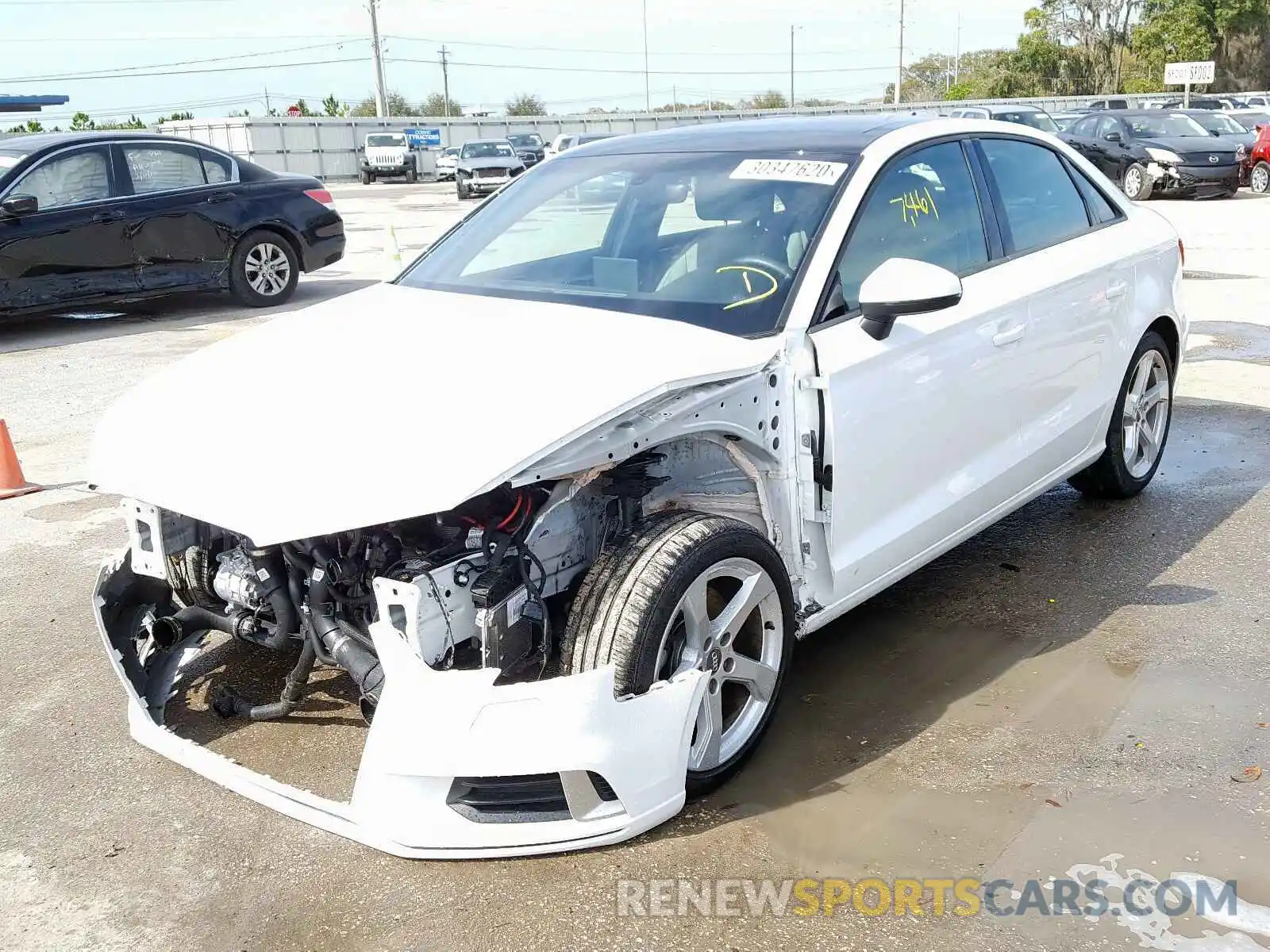 2 Photograph of a damaged car WAUAUGFF0K1021180 AUDI A3 2019