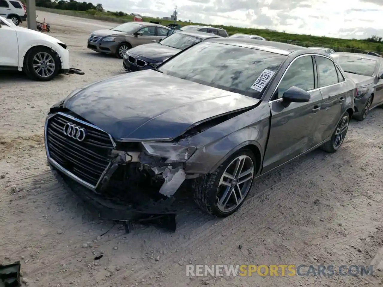 2 Photograph of a damaged car WAUAUGFF0KA070573 AUDI A3 2019