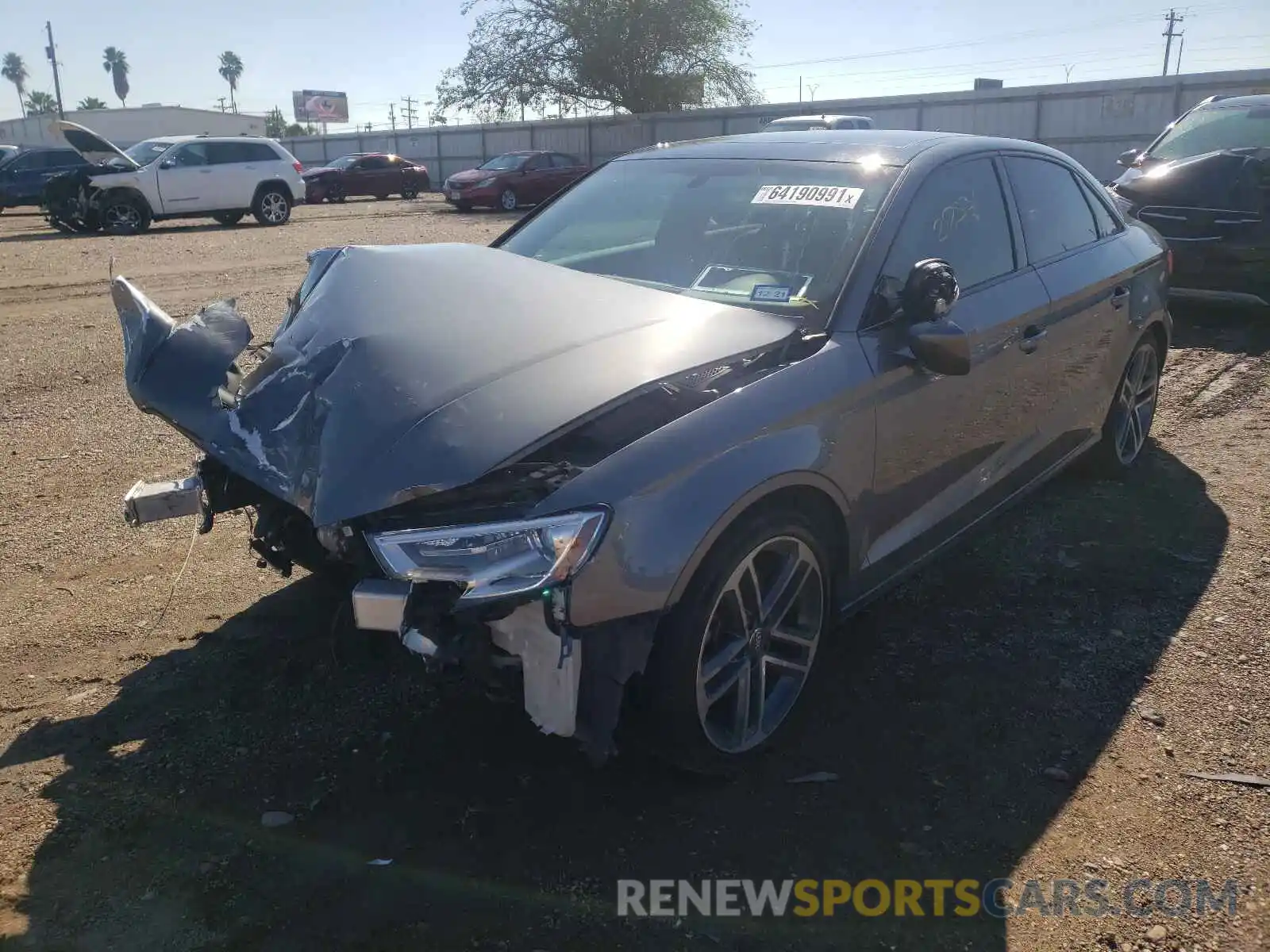 2 Photograph of a damaged car WAUAUGFF0KA107234 AUDI A3 2019