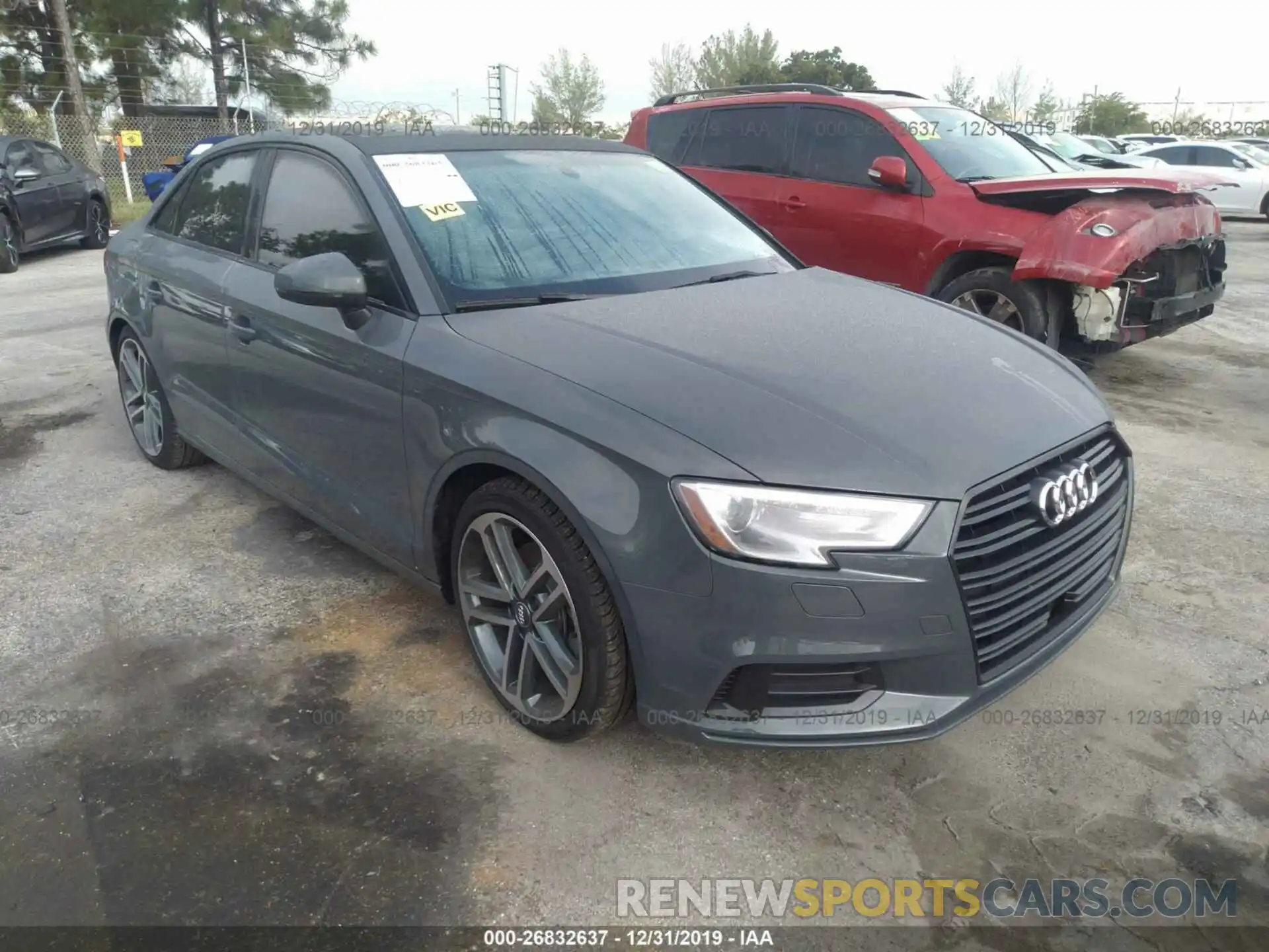 1 Photograph of a damaged car WAUAUGFF0KA124616 AUDI A3 2019