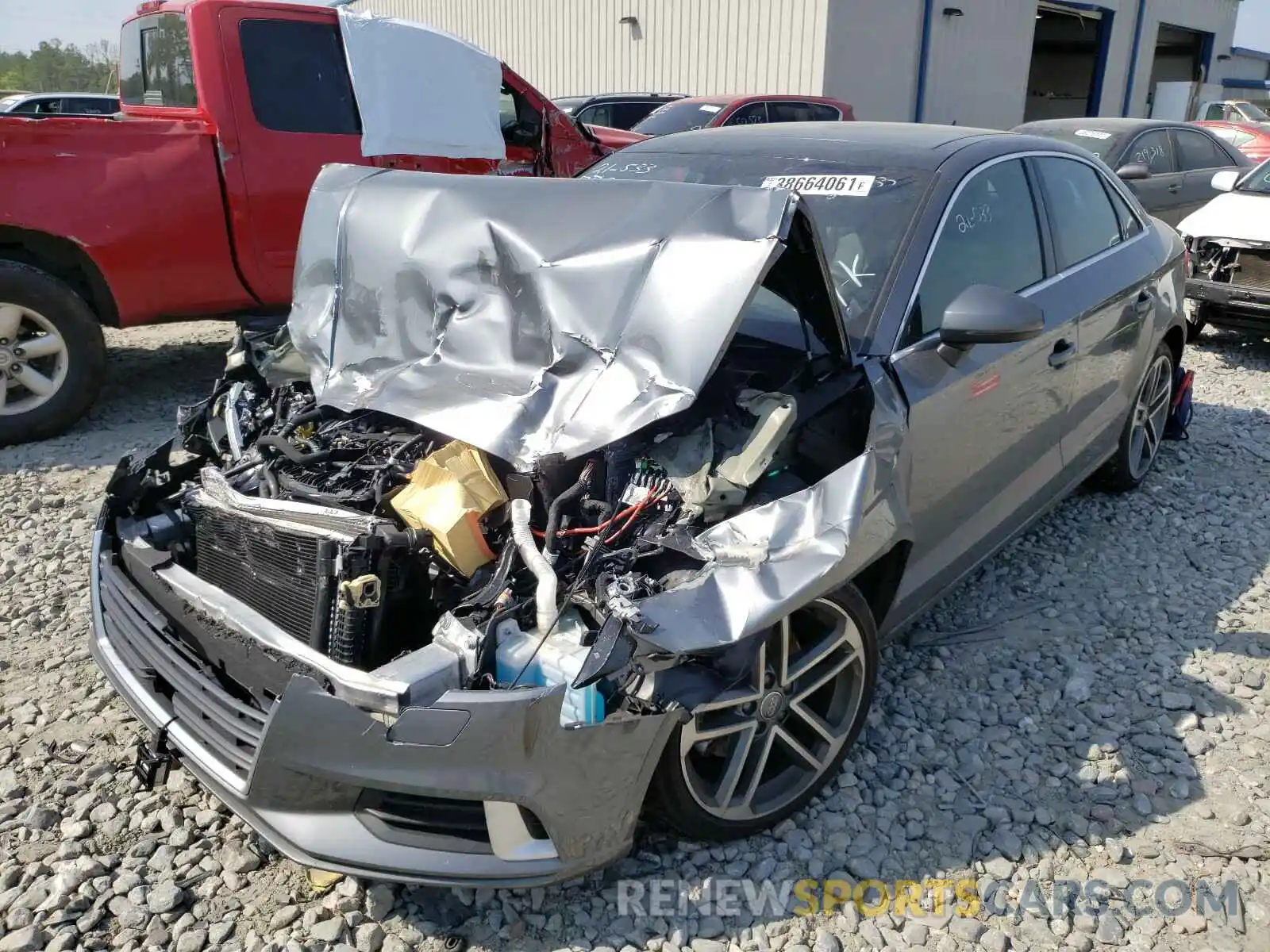 2 Photograph of a damaged car WAUAUGFF1K1011497 AUDI A3 2019