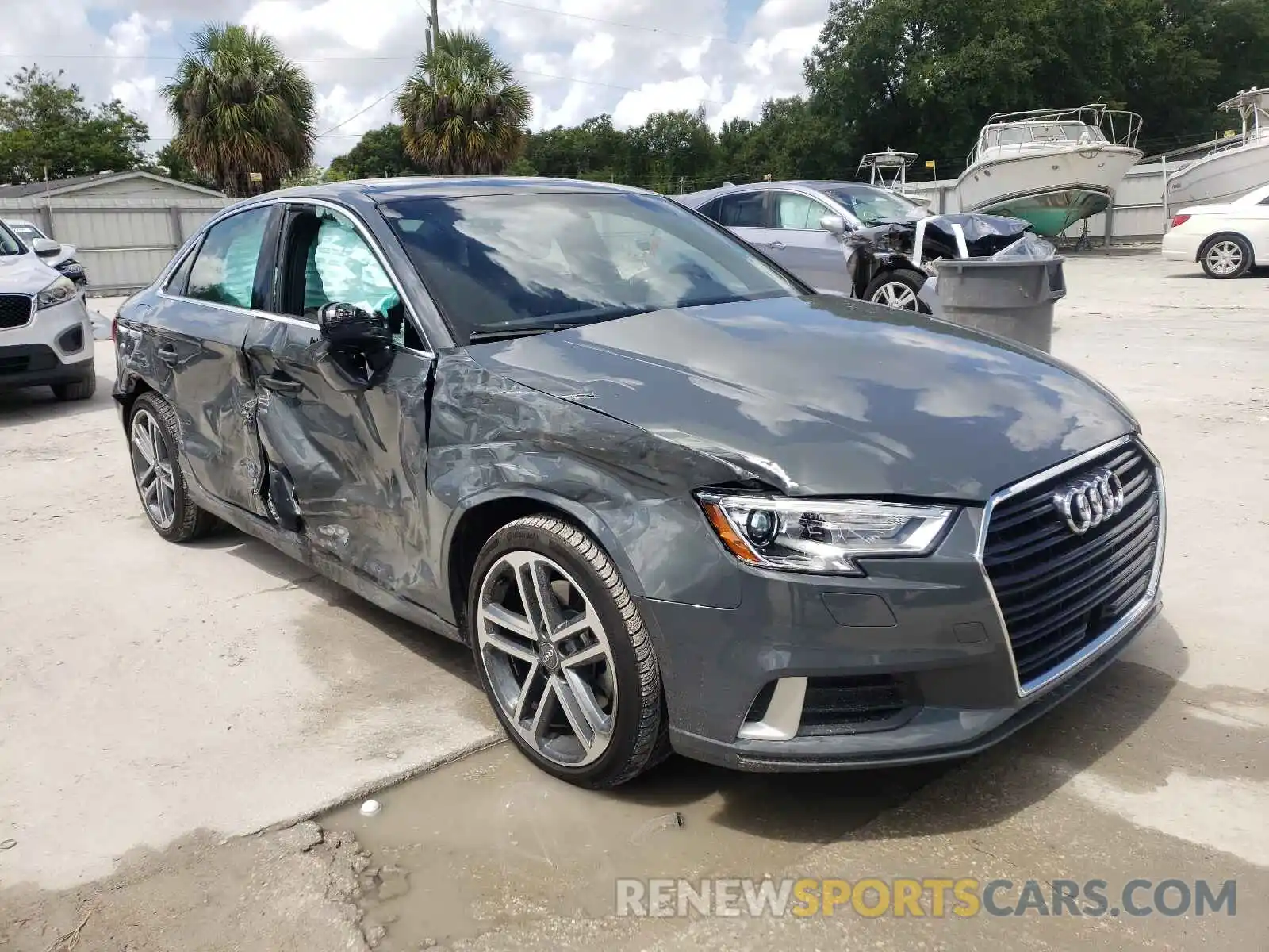 1 Photograph of a damaged car WAUAUGFF1K1014769 AUDI A3 2019