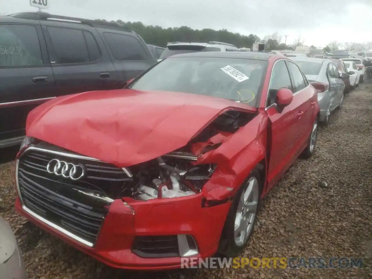 2 Photograph of a damaged car WAUAUGFF2K1009712 AUDI A3 2019