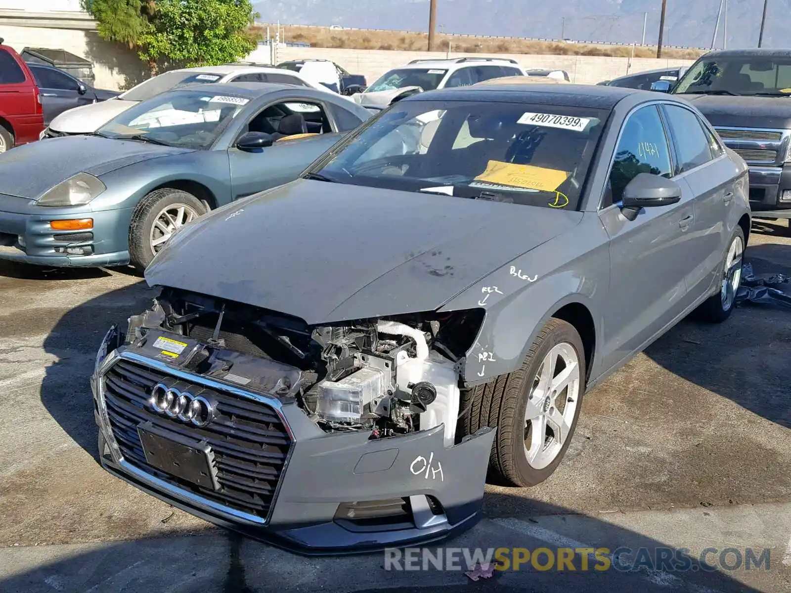 2 Photograph of a damaged car WAUAUGFF2K1010794 AUDI A3 2019