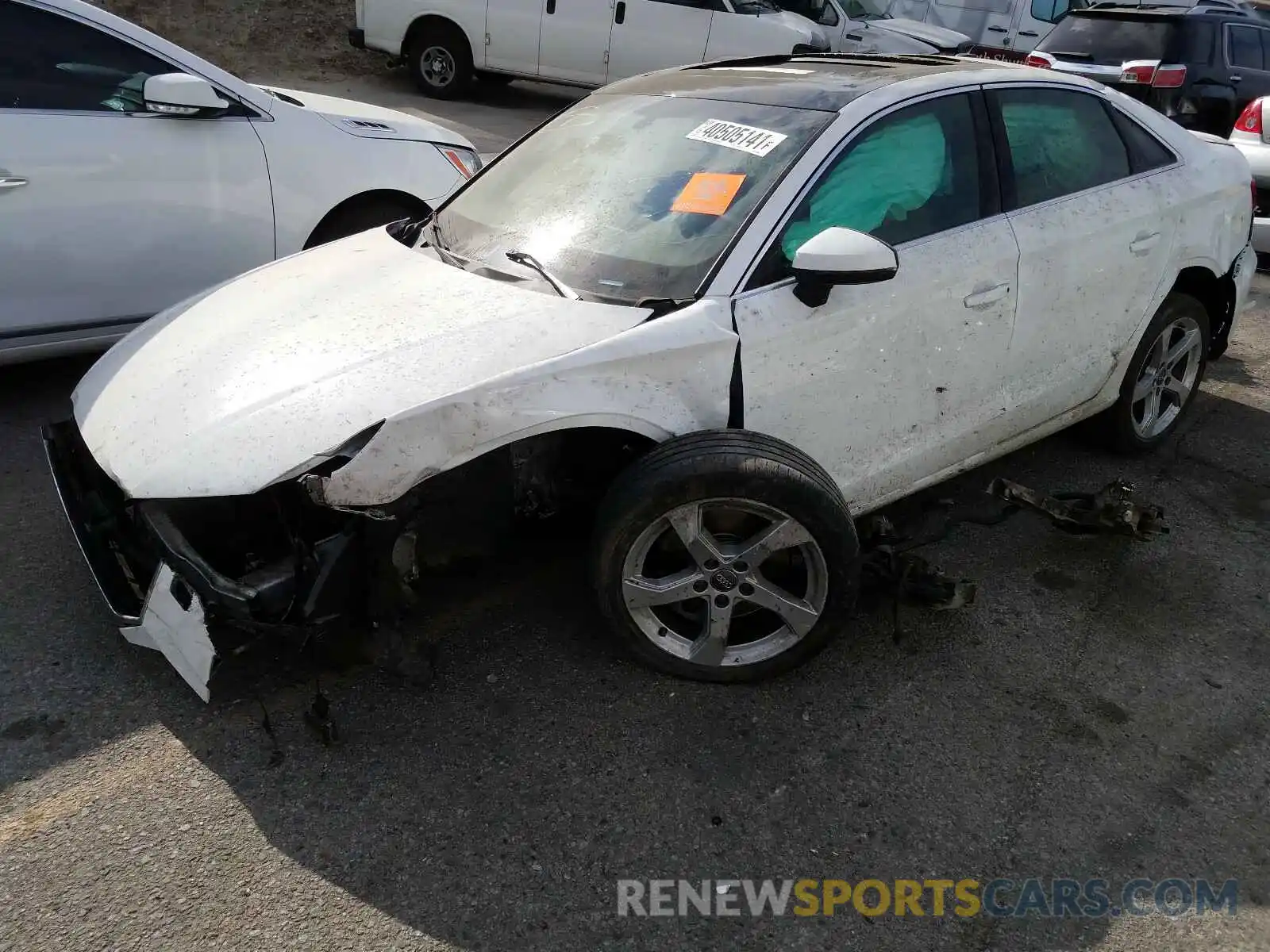 2 Photograph of a damaged car WAUAUGFF2K1024839 AUDI A3 2019