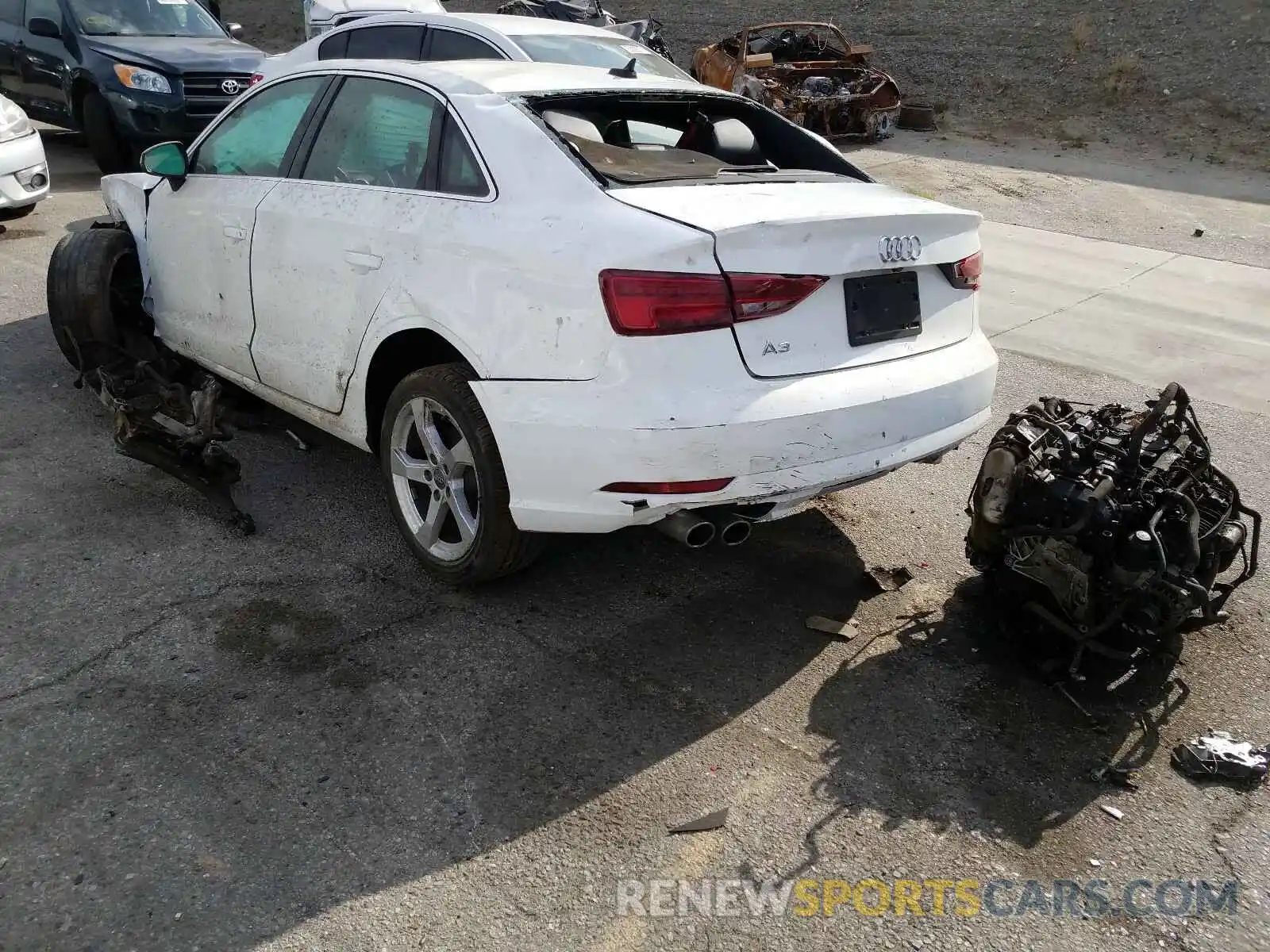 3 Photograph of a damaged car WAUAUGFF2K1024839 AUDI A3 2019