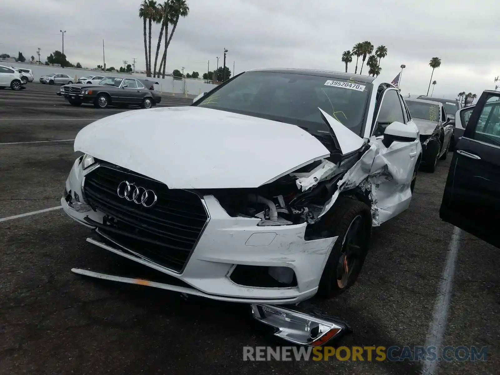 2 Photograph of a damaged car WAUAUGFF3K1010917 AUDI A3 2019