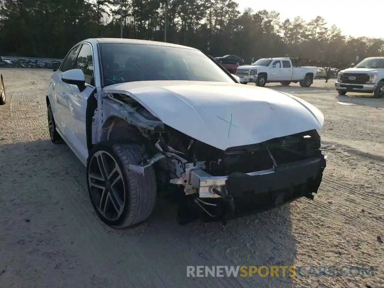 1 Photograph of a damaged car WAUAUGFF3K1012845 AUDI A3 2019