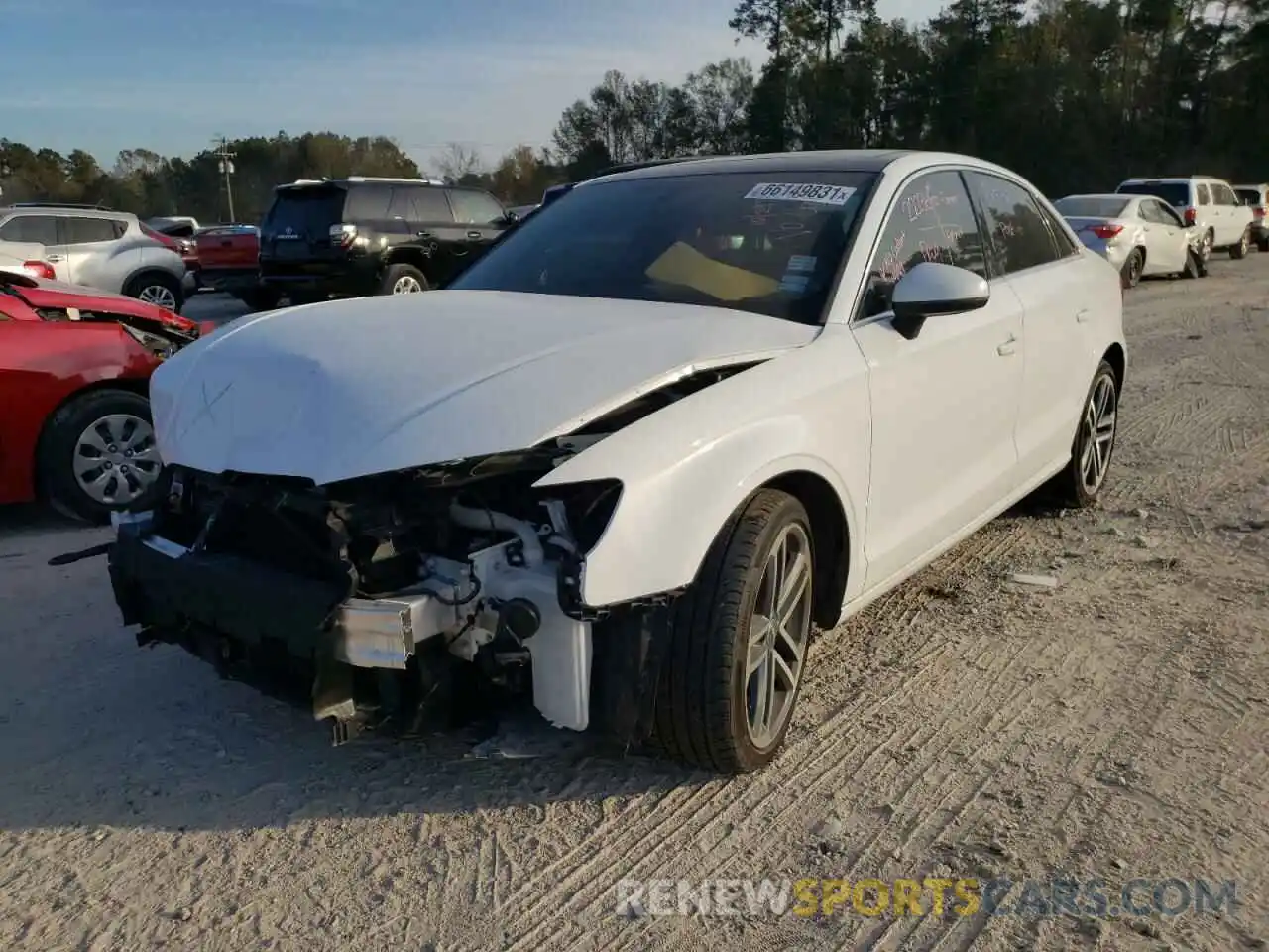 2 Photograph of a damaged car WAUAUGFF3K1012845 AUDI A3 2019