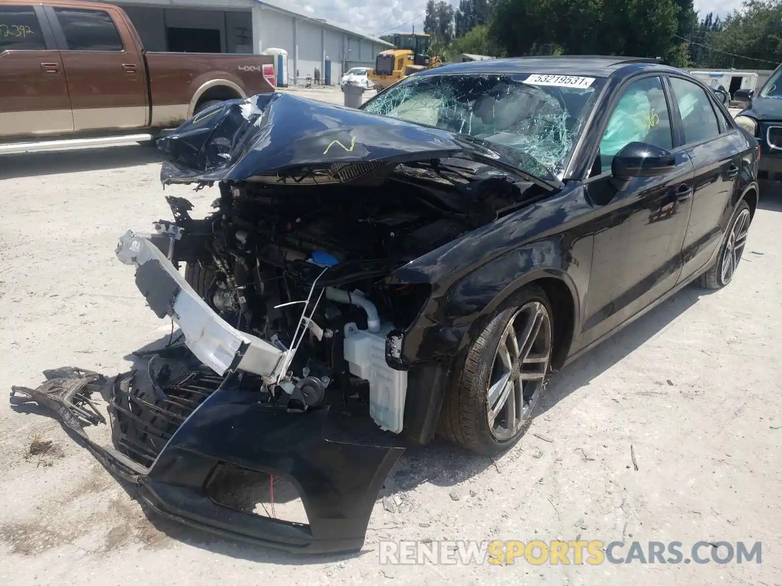 2 Photograph of a damaged car WAUAUGFF3K1022937 AUDI A3 2019