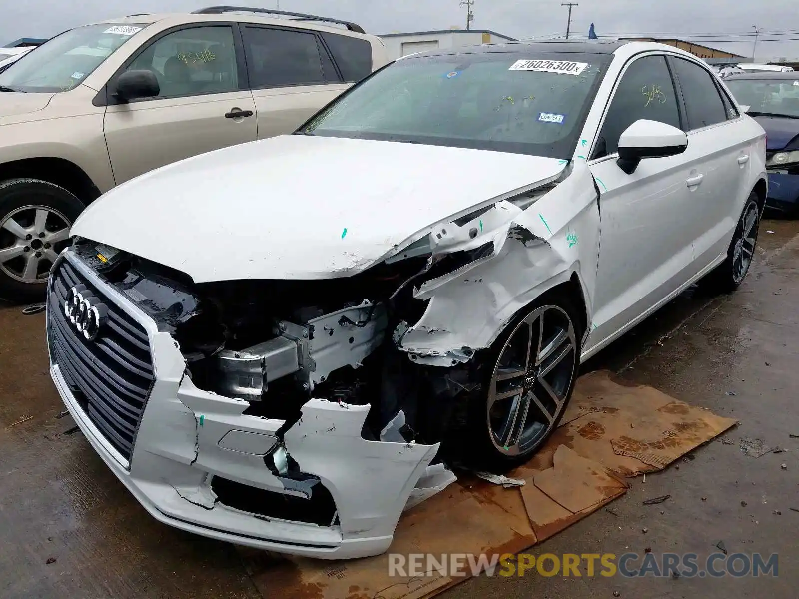 2 Photograph of a damaged car WAUAUGFF4K1013762 AUDI A3 2019