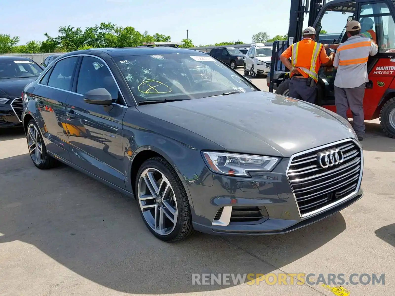 1 Photograph of a damaged car WAUAUGFF5K1012801 AUDI A3 2019