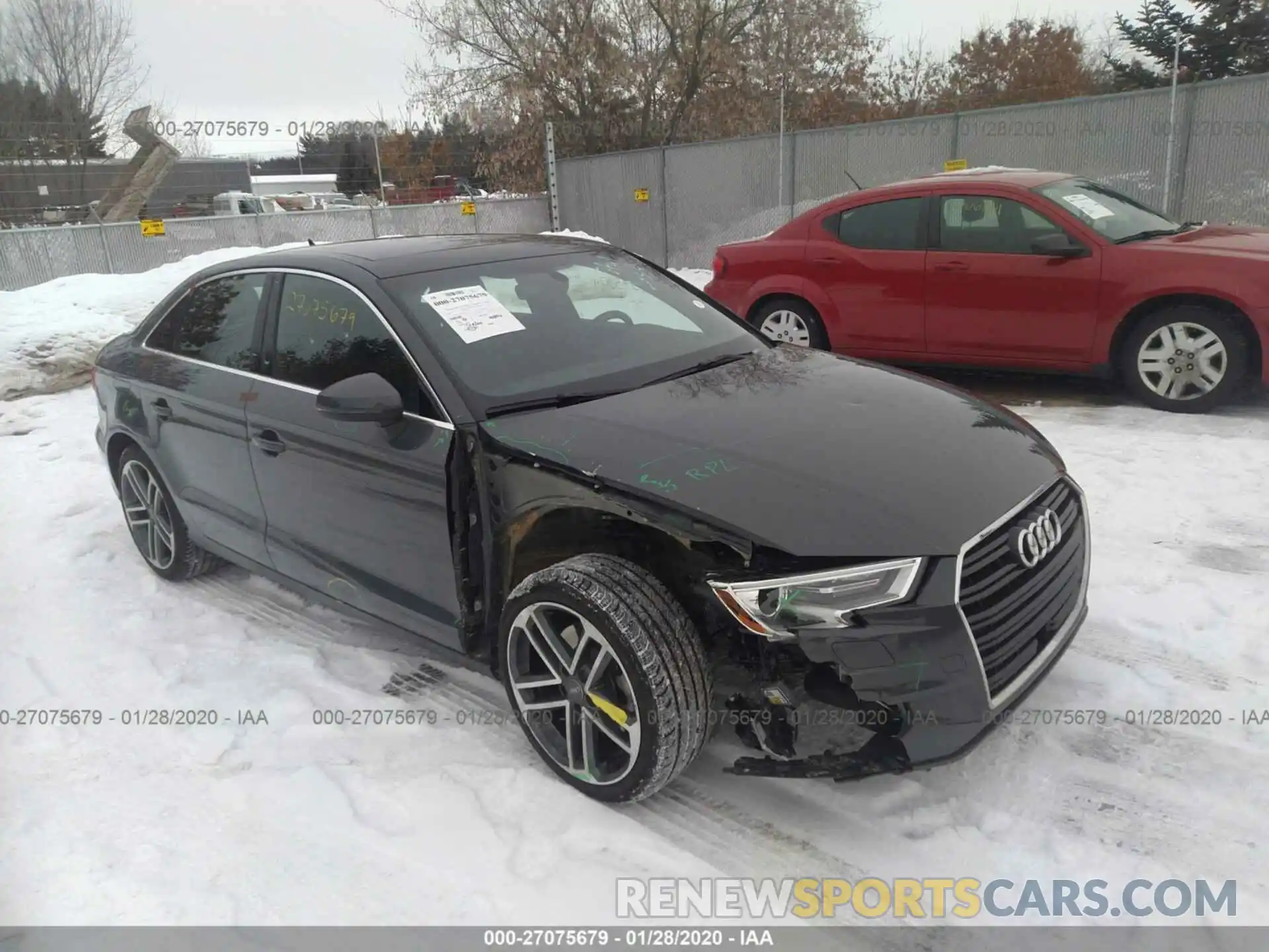 1 Photograph of a damaged car WAUAUGFF6K1013925 AUDI A3 2019