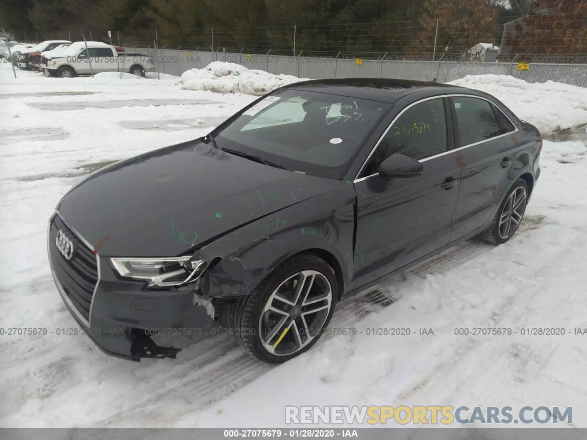 2 Photograph of a damaged car WAUAUGFF6K1013925 AUDI A3 2019