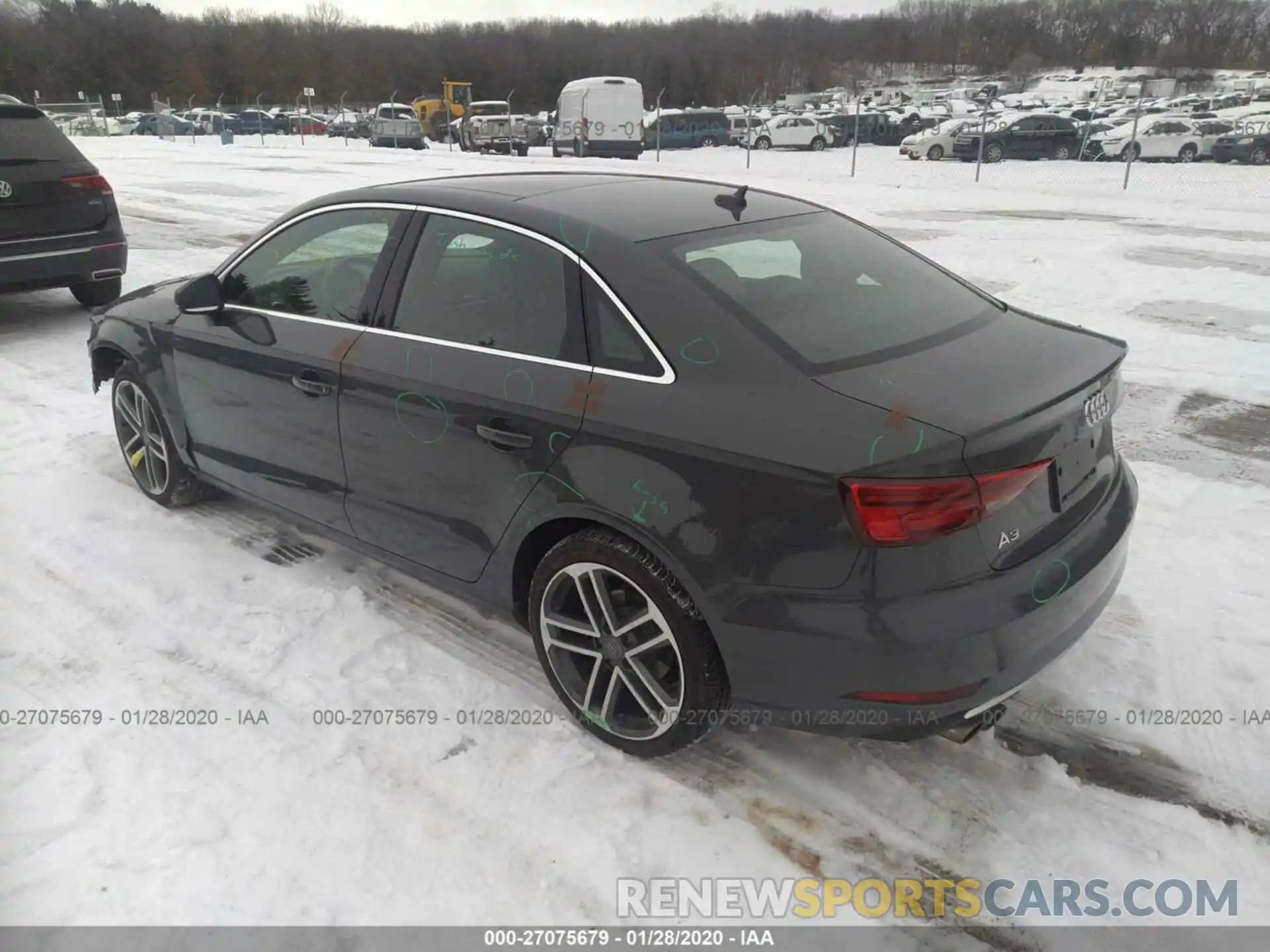 3 Photograph of a damaged car WAUAUGFF6K1013925 AUDI A3 2019