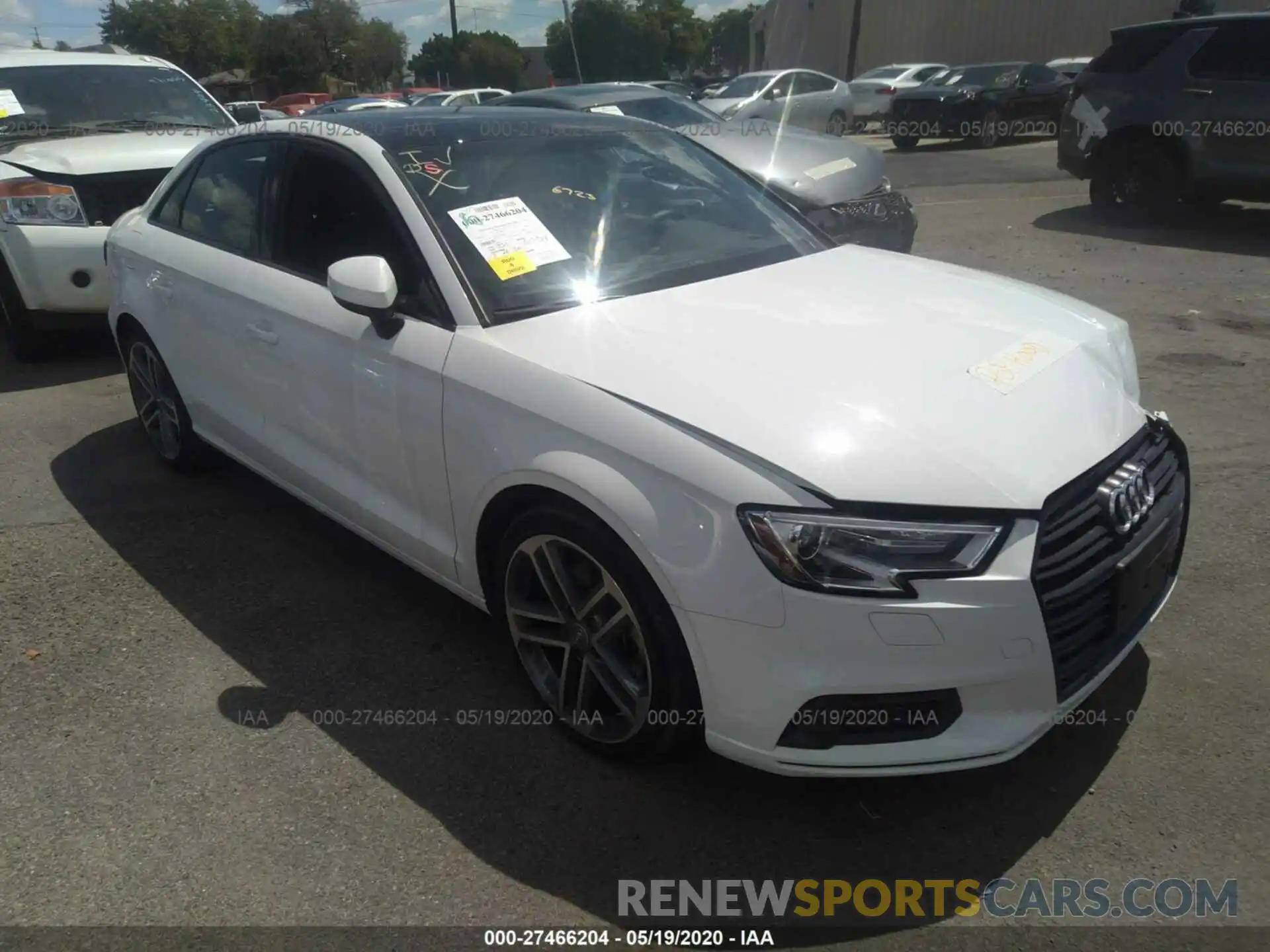 1 Photograph of a damaged car WAUAUGFF6KA082999 AUDI A3 2019