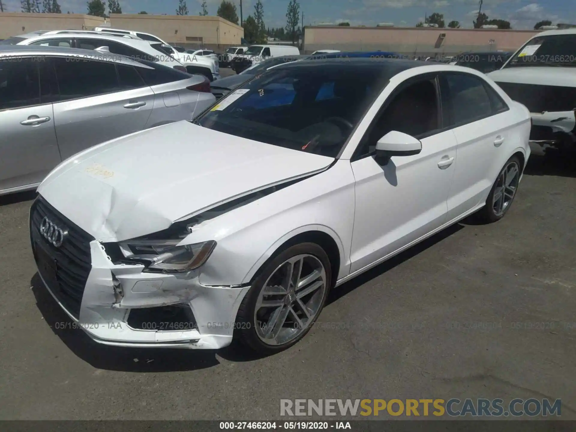 2 Photograph of a damaged car WAUAUGFF6KA082999 AUDI A3 2019