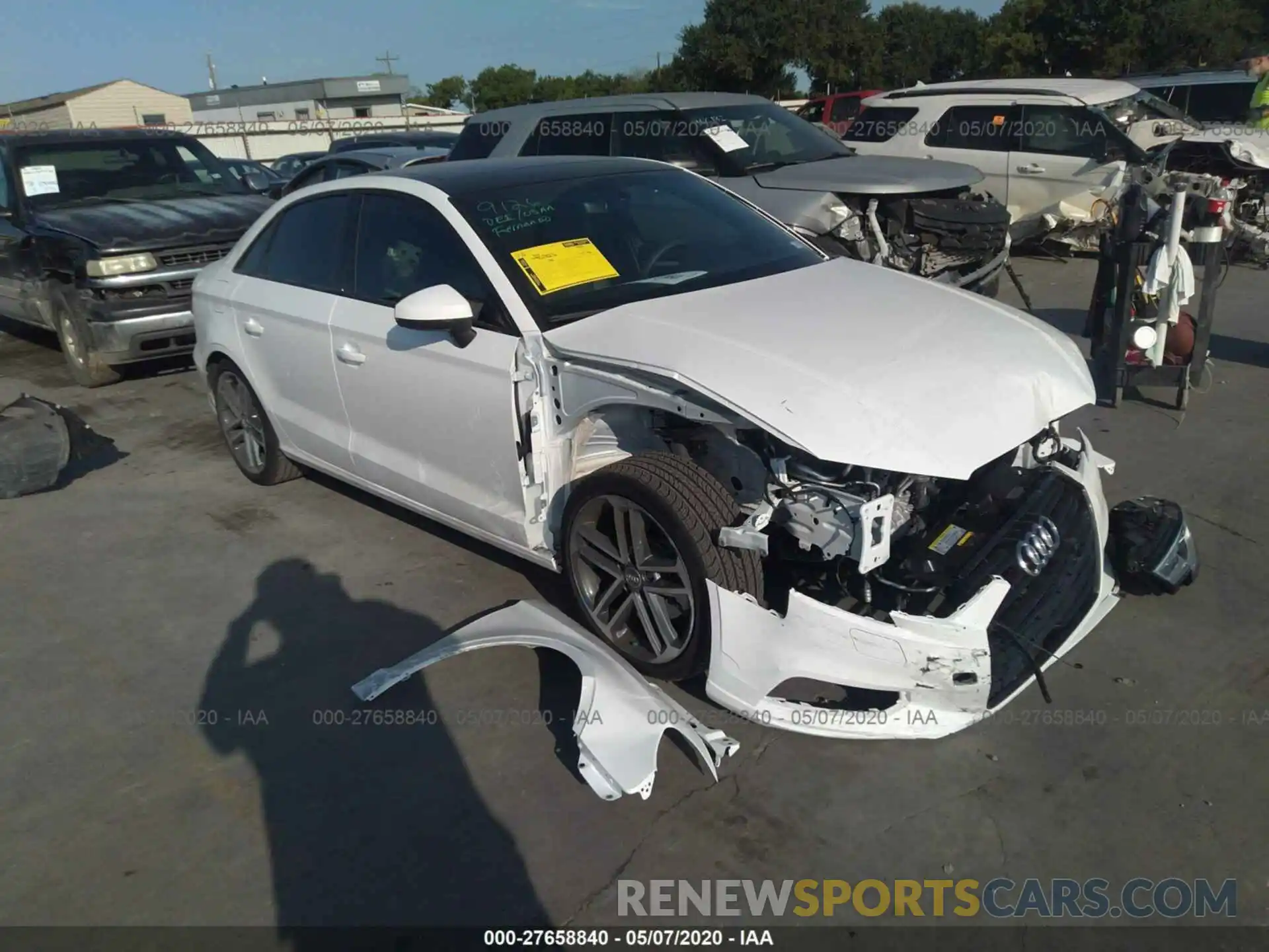 1 Photograph of a damaged car WAUAUGFF6KA114057 AUDI A3 2019