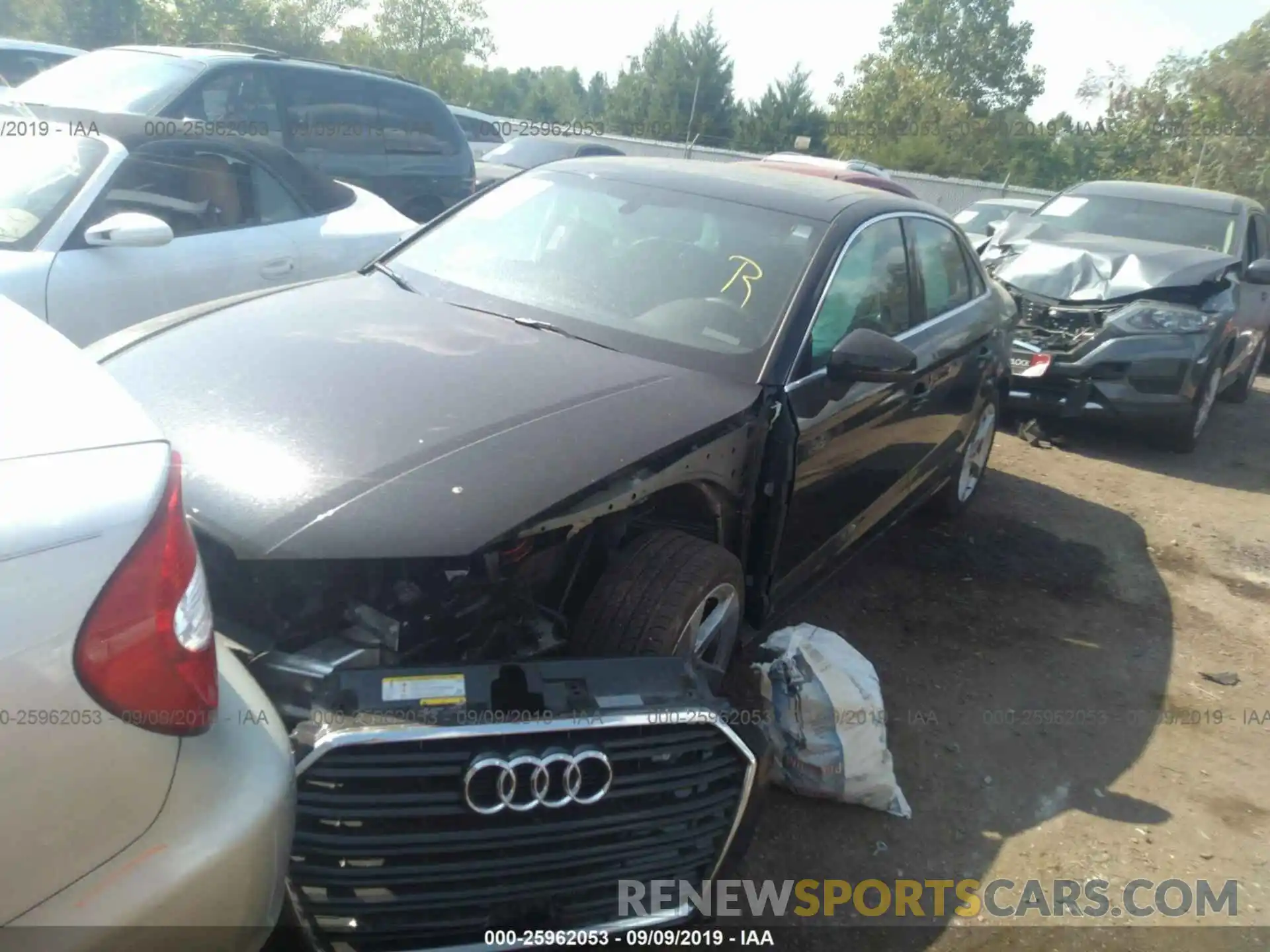 2 Photograph of a damaged car WAUAUGFF7K1010421 AUDI A3 2019