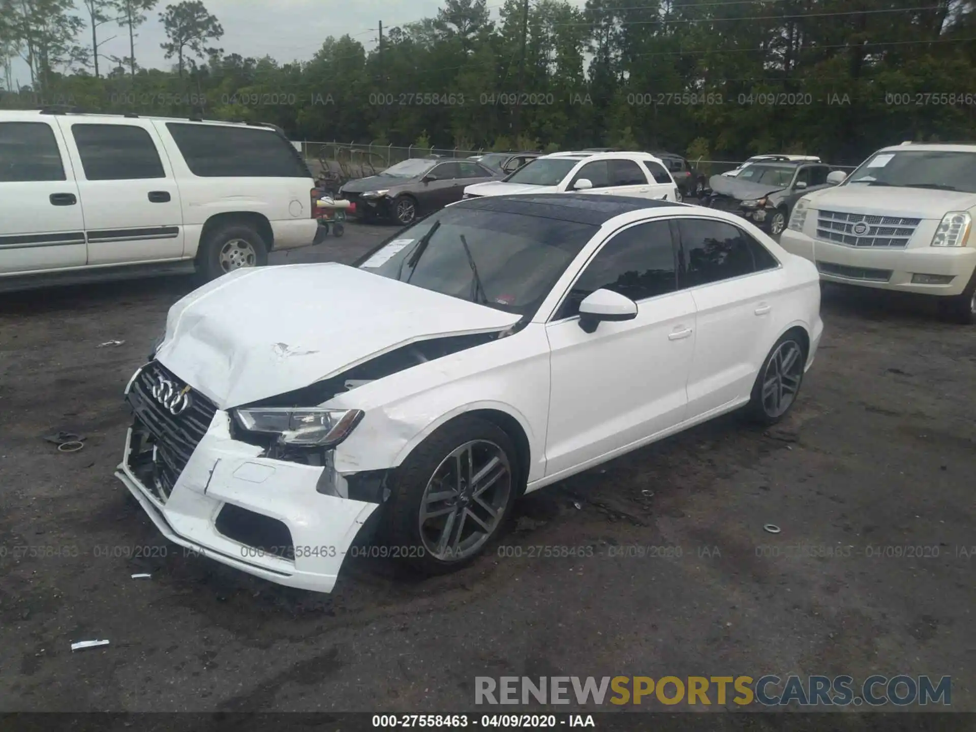 2 Photograph of a damaged car WAUAUGFF7K1013979 AUDI A3 2019