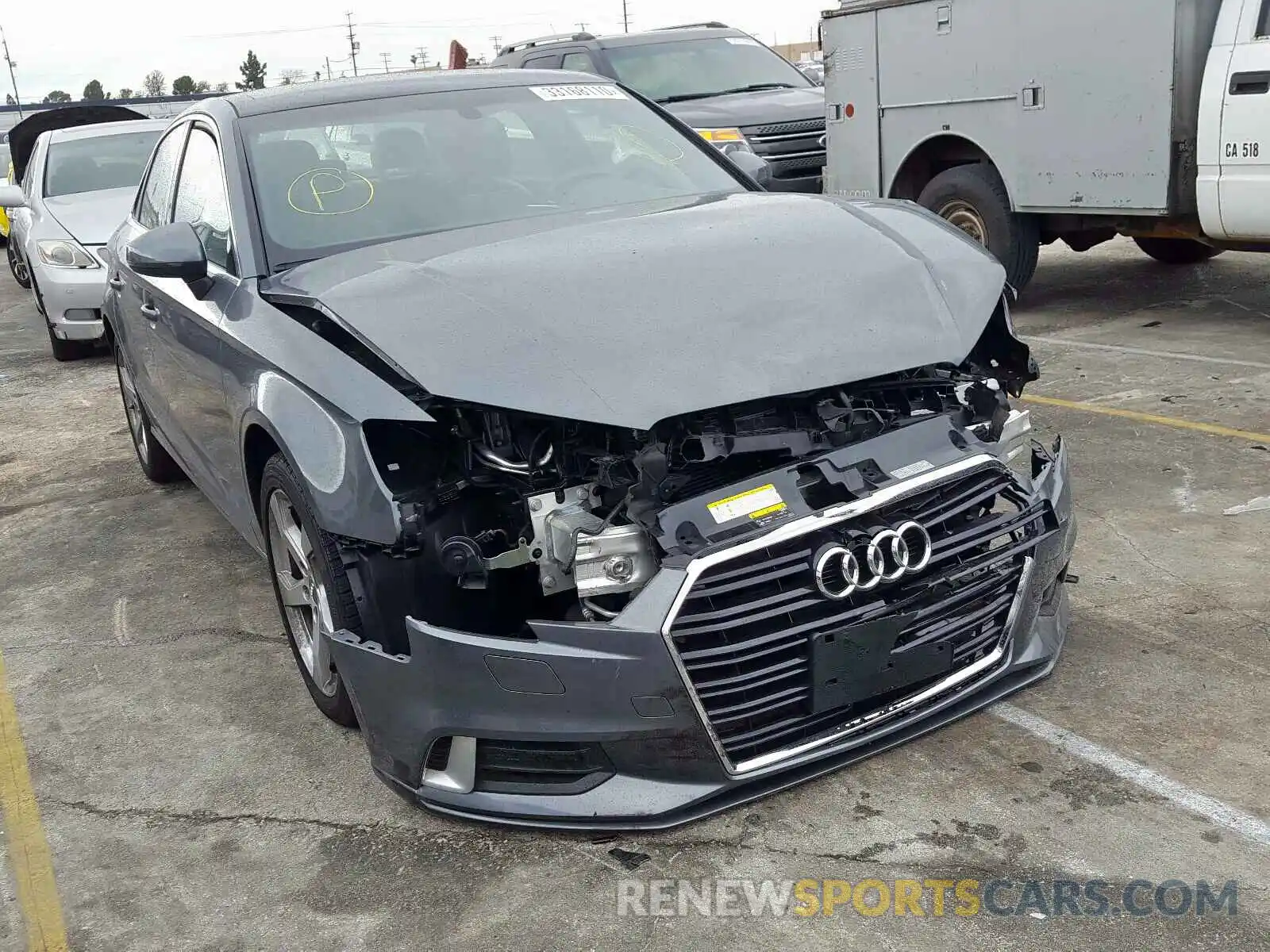 1 Photograph of a damaged car WAUAUGFF7K1018681 AUDI A3 2019