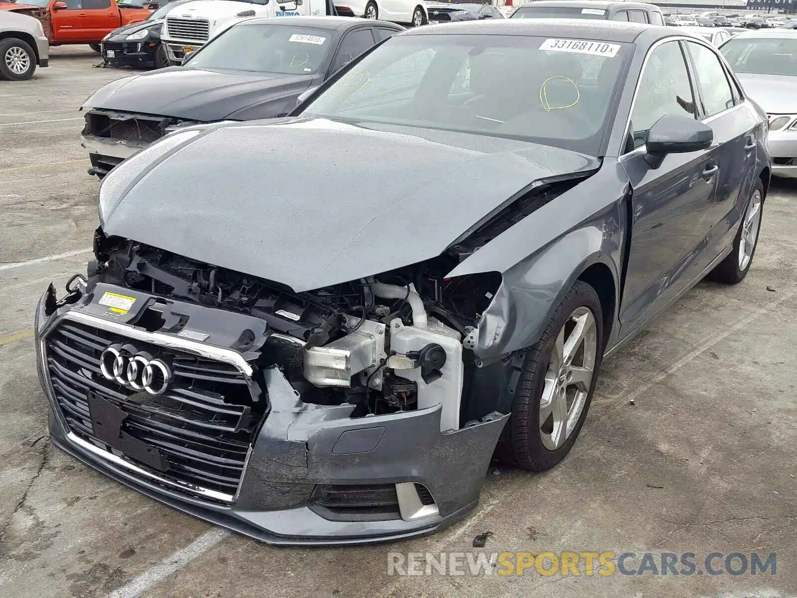 2 Photograph of a damaged car WAUAUGFF7K1018681 AUDI A3 2019