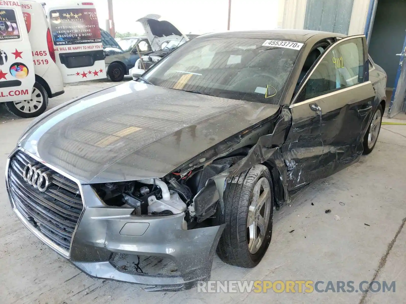 2 Photograph of a damaged car WAUAUGFF8K1009813 AUDI A3 2019