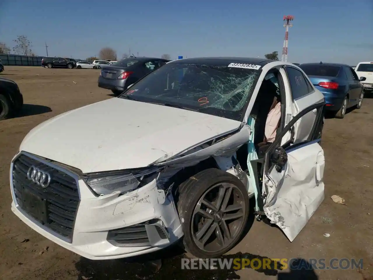 2 Photograph of a damaged car WAUAUGFF8K1015241 AUDI A3 2019