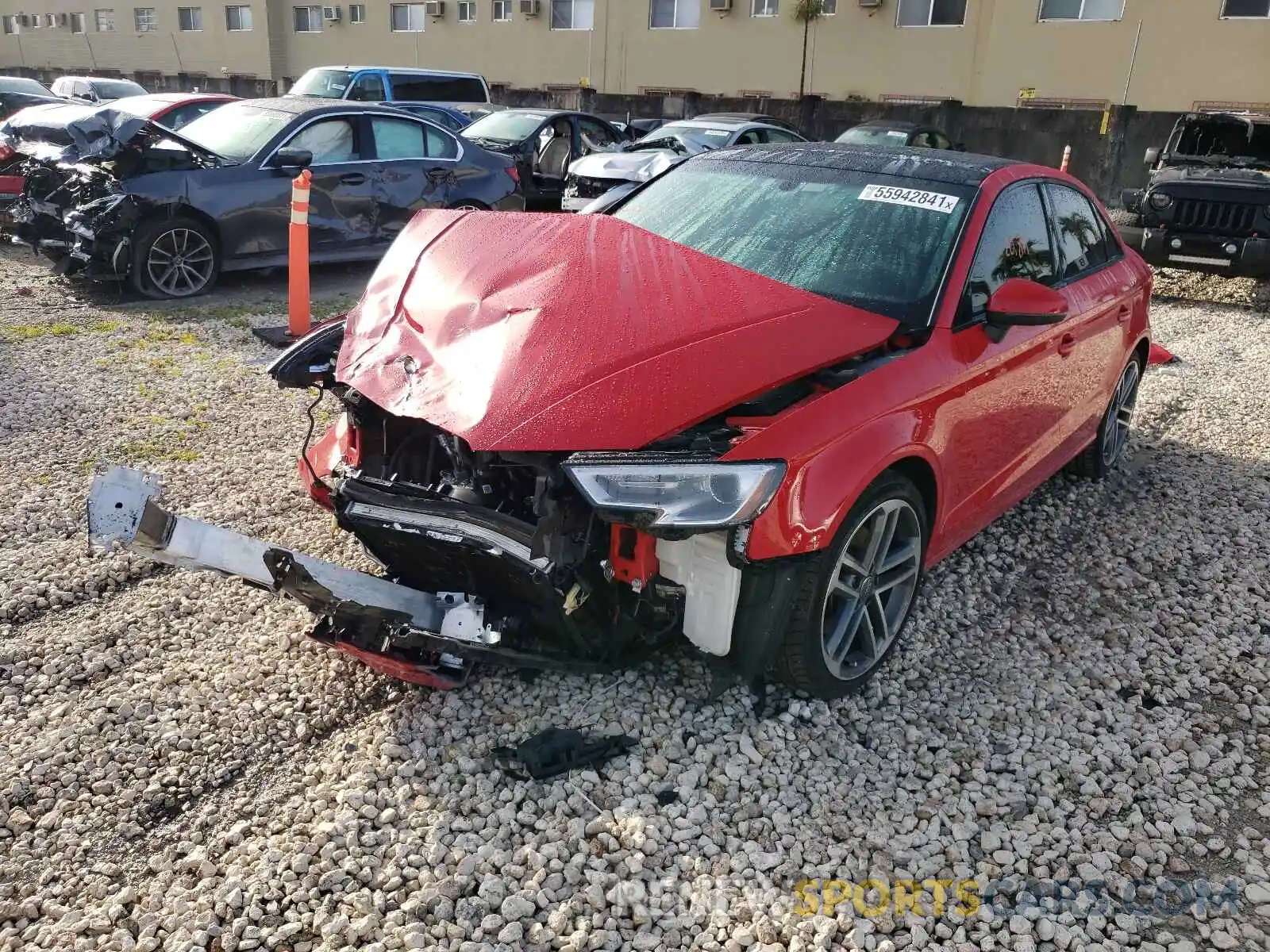 2 Photograph of a damaged car WAUAUGFF9KA095715 AUDI A3 2019