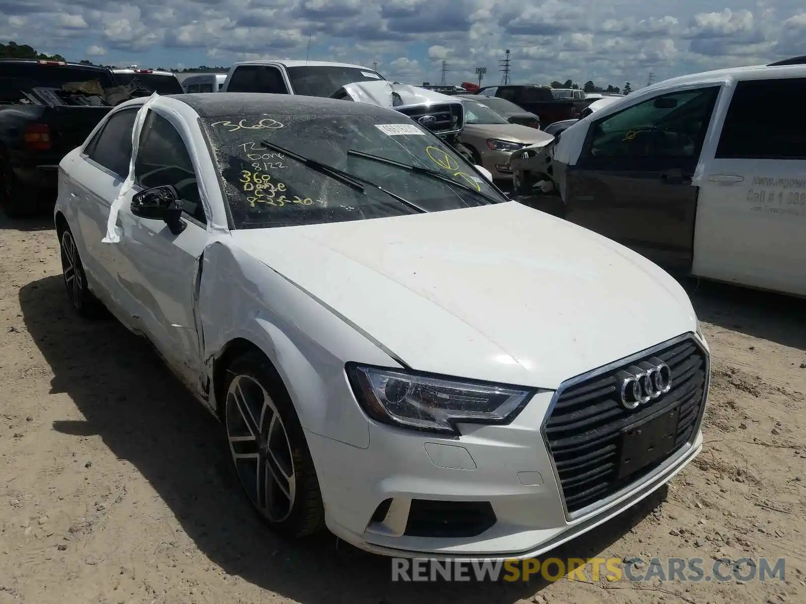 1 Photograph of a damaged car WAUAUGFFXK1012017 AUDI A3 2019