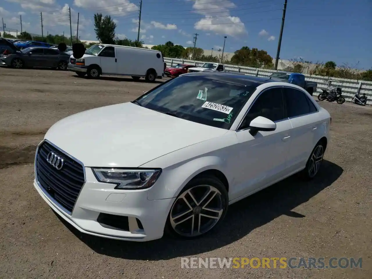 2 Photograph of a damaged car WAUAUGFFXK1012275 AUDI A3 2019