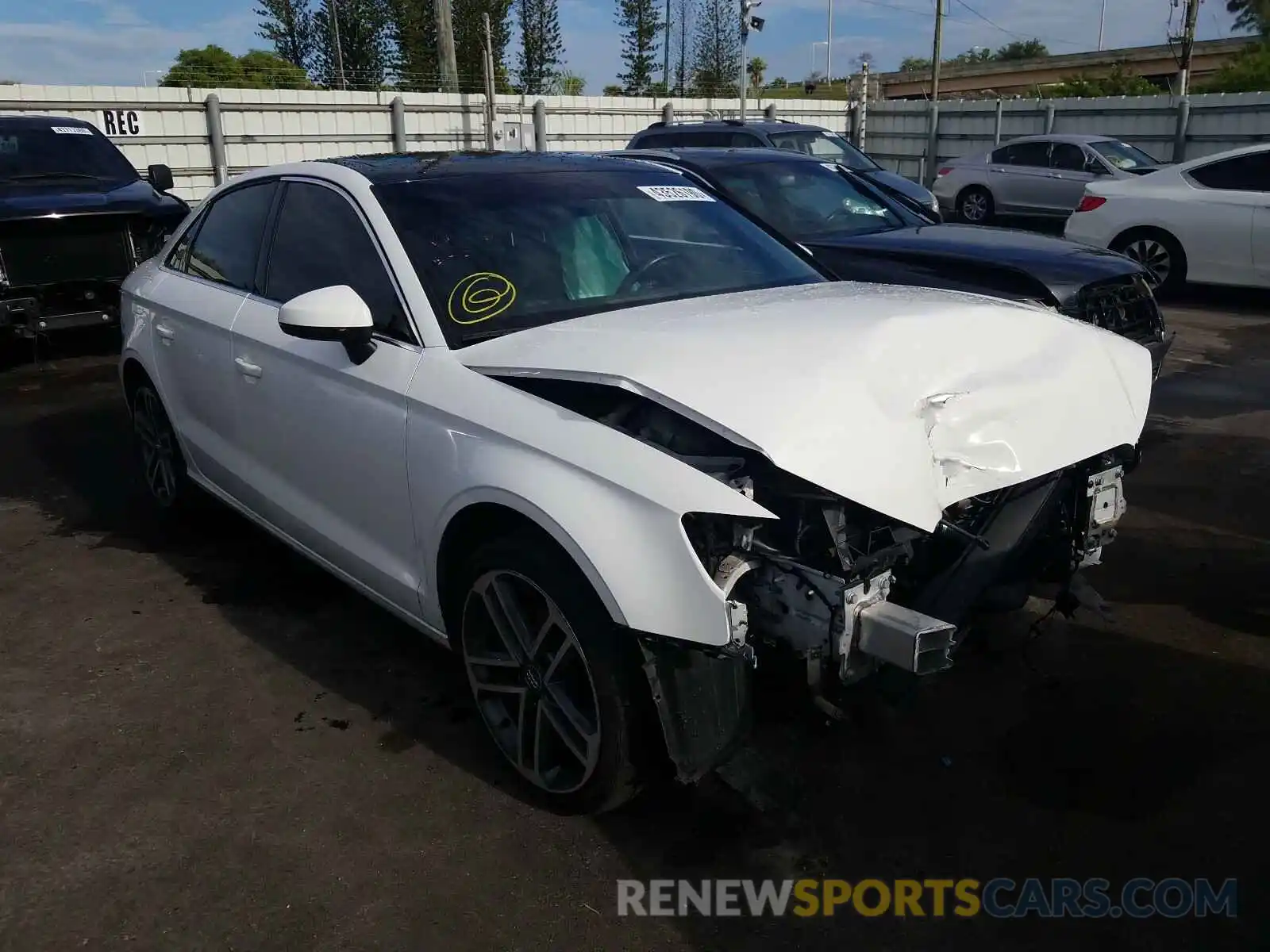 1 Photograph of a damaged car WAUAUGFFXK1012518 AUDI A3 2019