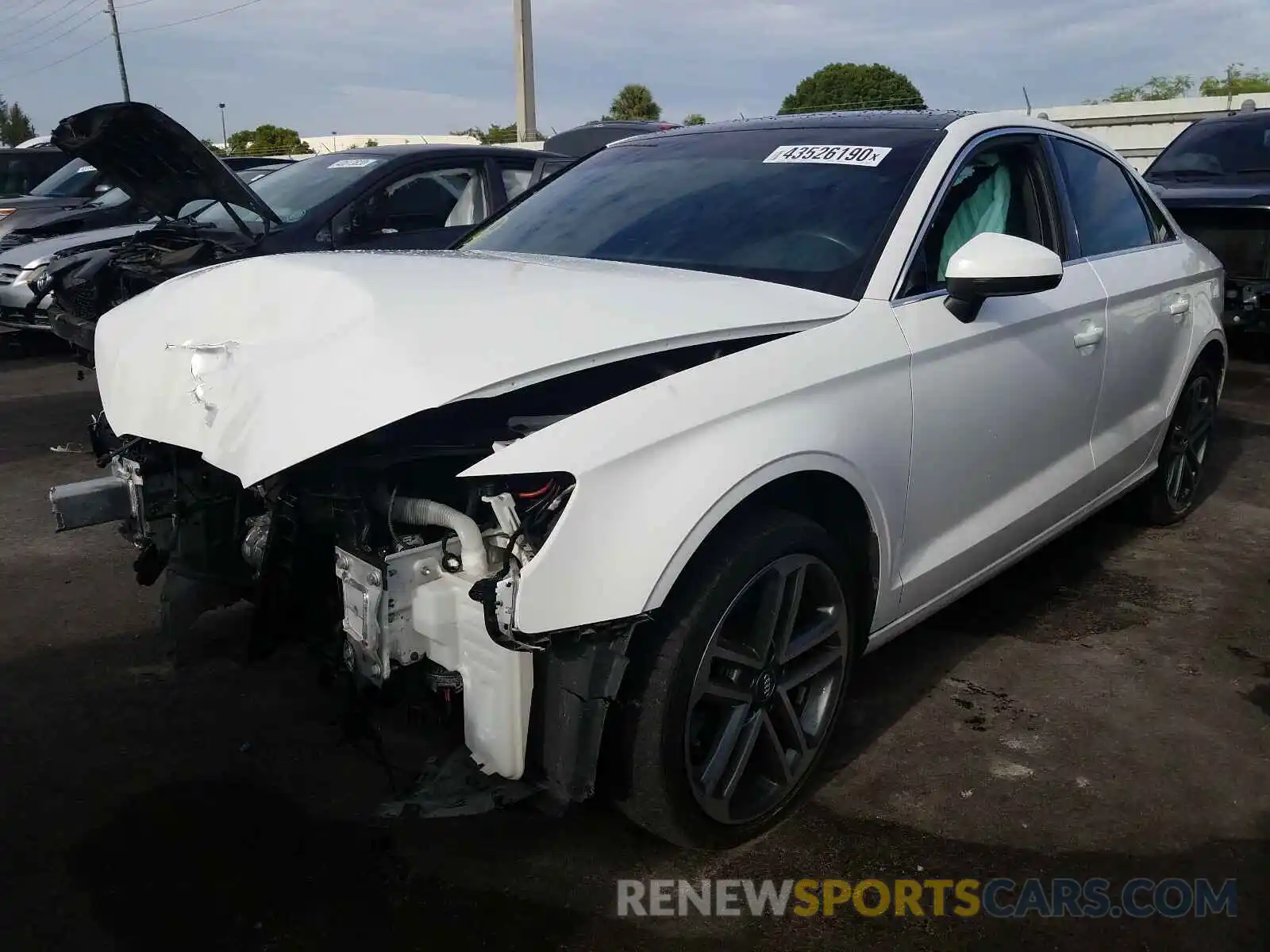 2 Photograph of a damaged car WAUAUGFFXK1012518 AUDI A3 2019