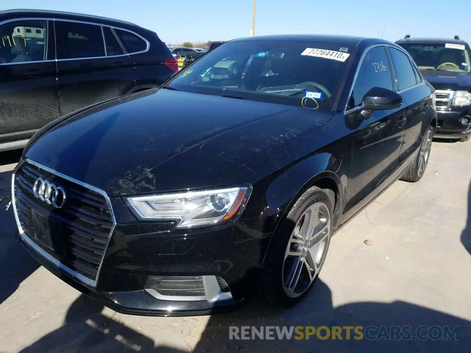 2 Photograph of a damaged car WAUAUGFFXK1012776 AUDI A3 2019