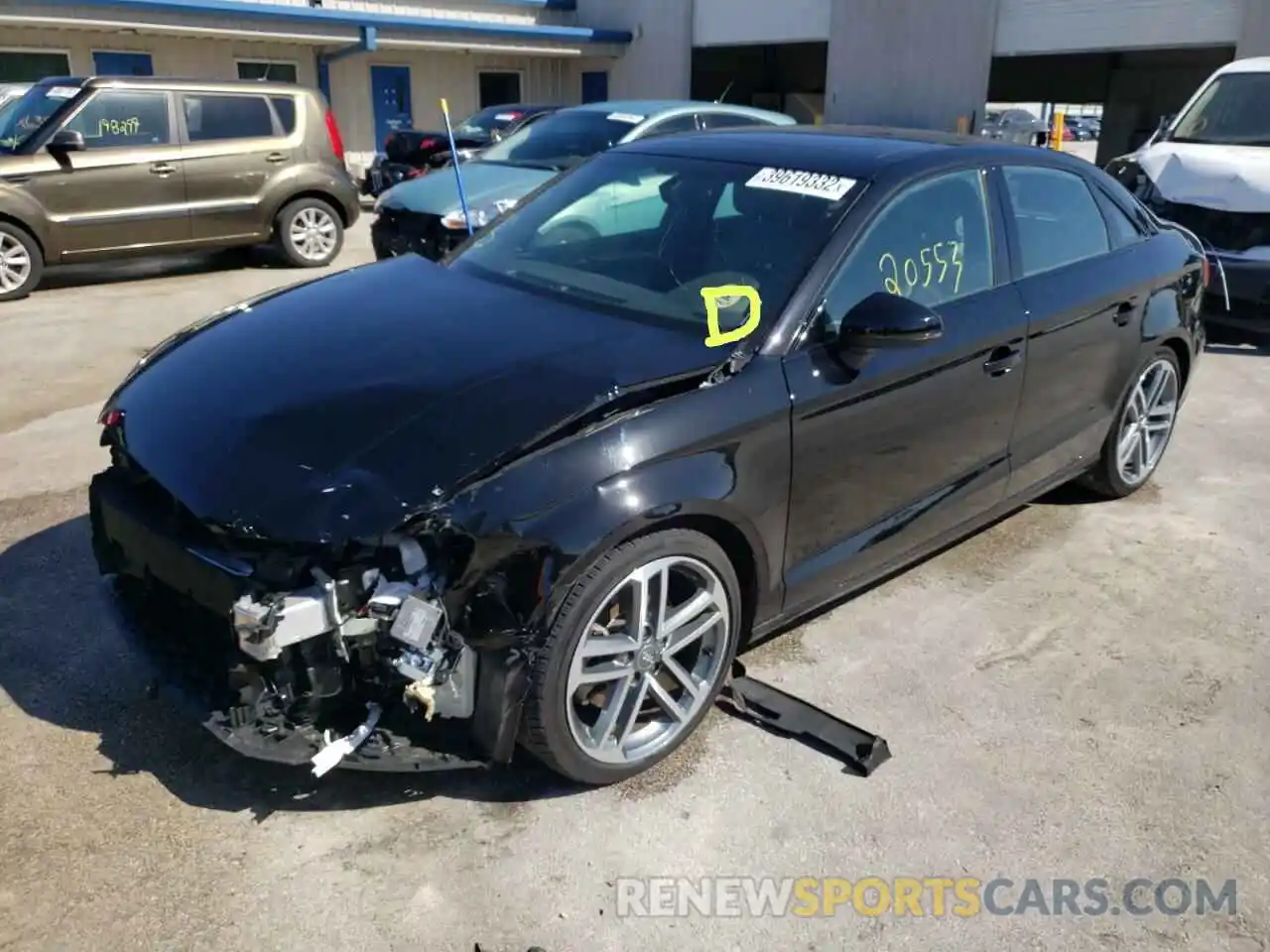 2 Photograph of a damaged car WAUAUGFFXKA117589 AUDI A3 2019