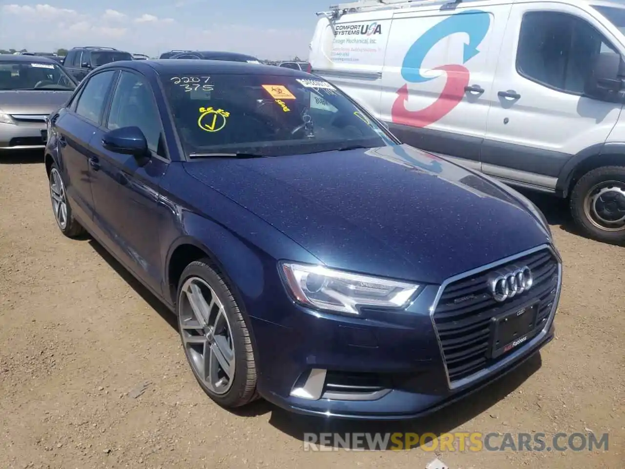 1 Photograph of a damaged car WAUBEGFF0K1016952 AUDI A3 2019