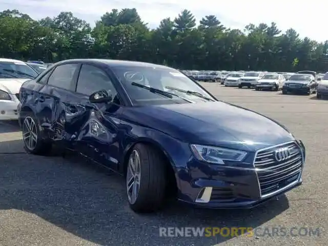 1 Photograph of a damaged car WAUBEGFF0K1017227 AUDI A3 2019