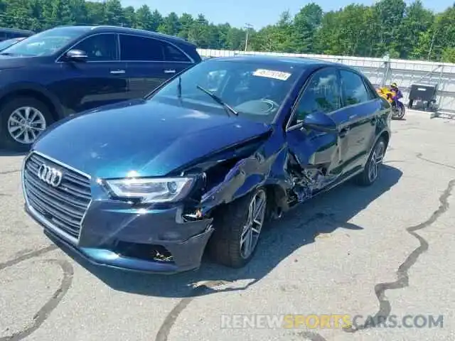 2 Photograph of a damaged car WAUBEGFF0K1017227 AUDI A3 2019