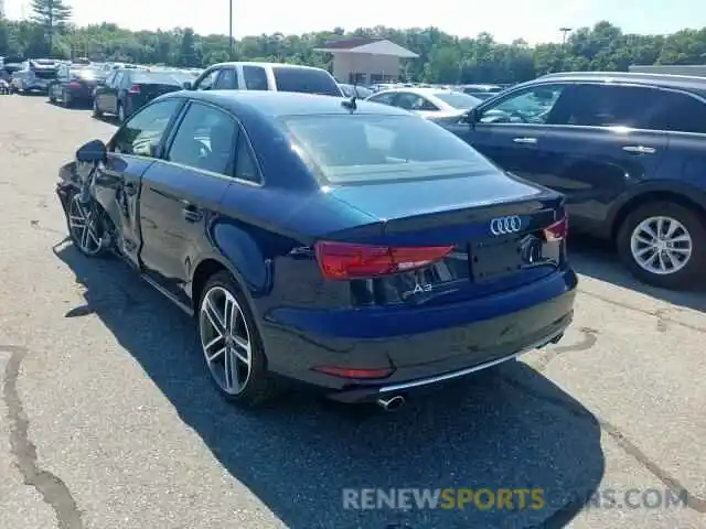 3 Photograph of a damaged car WAUBEGFF0K1017227 AUDI A3 2019