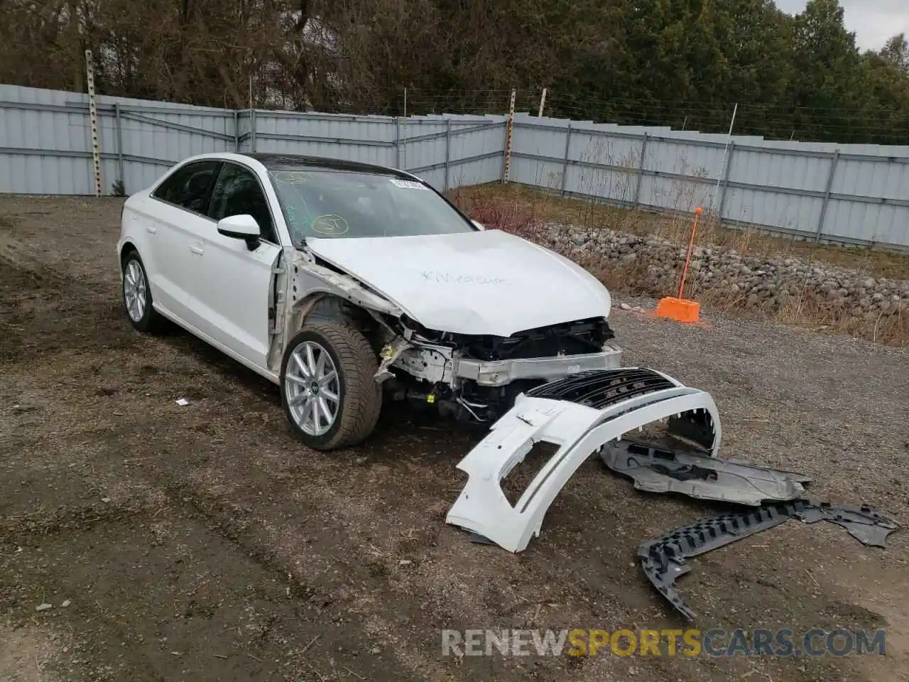 1 Photograph of a damaged car WAUBEGFF0K1022301 AUDI A3 2019