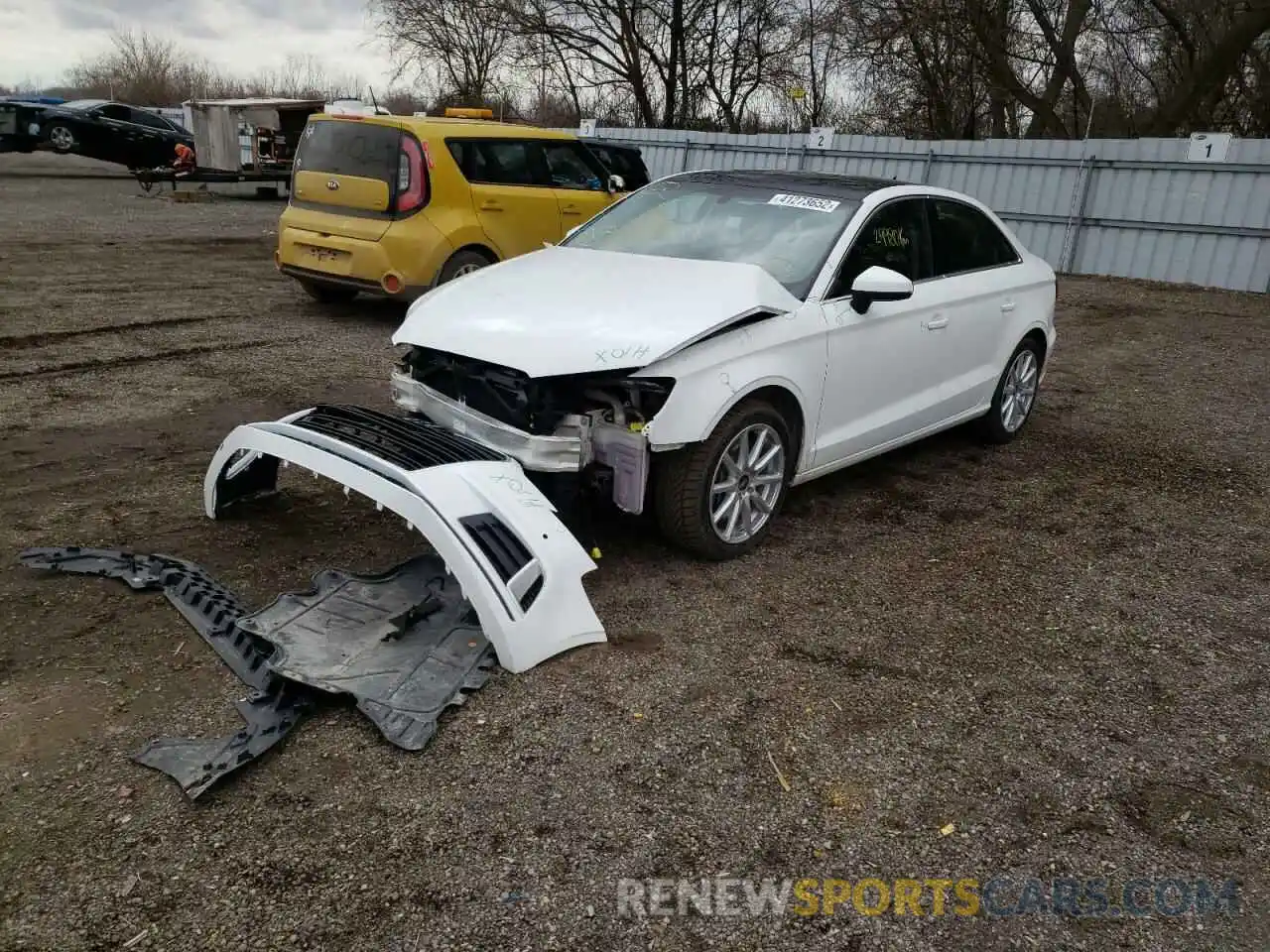 2 Photograph of a damaged car WAUBEGFF0K1022301 AUDI A3 2019