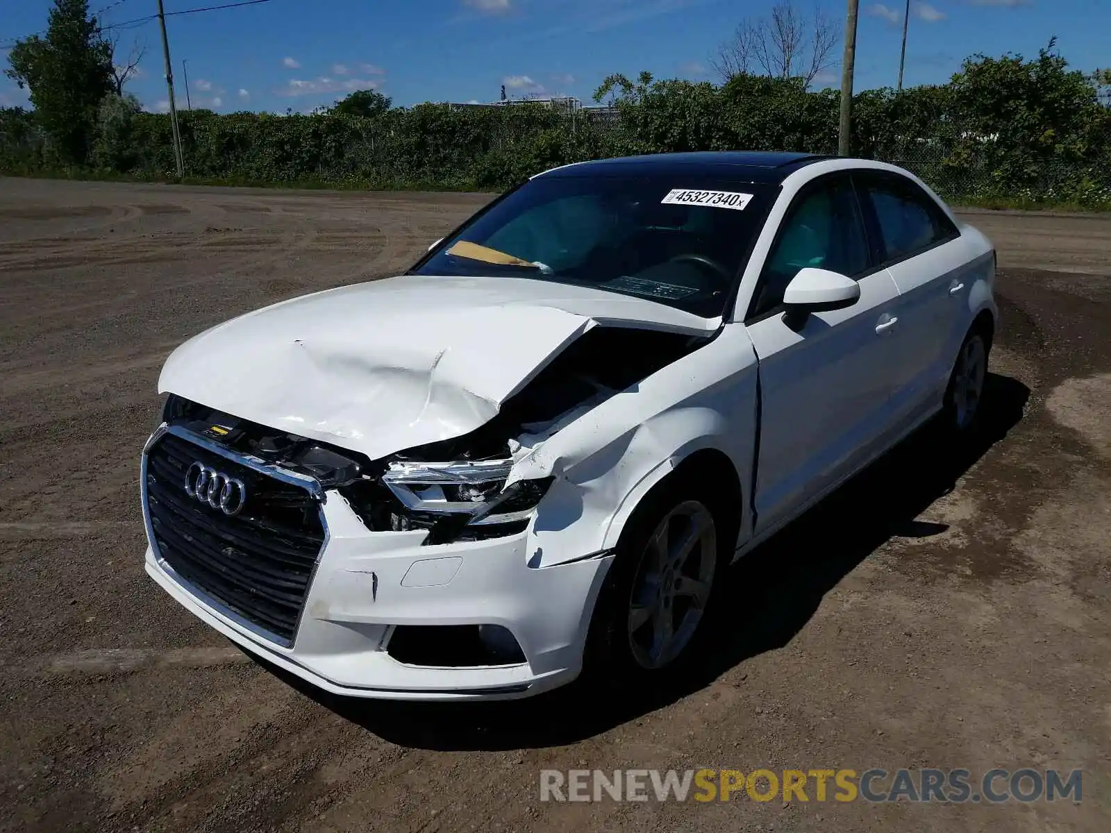 2 Photograph of a damaged car WAUBEGFF1KA079588 AUDI A3 2019