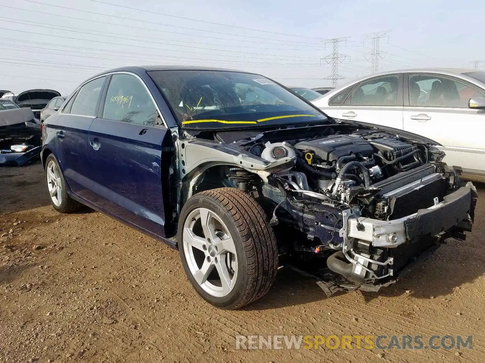 1 Photograph of a damaged car WAUBEGFF1KA099601 AUDI A3 2019